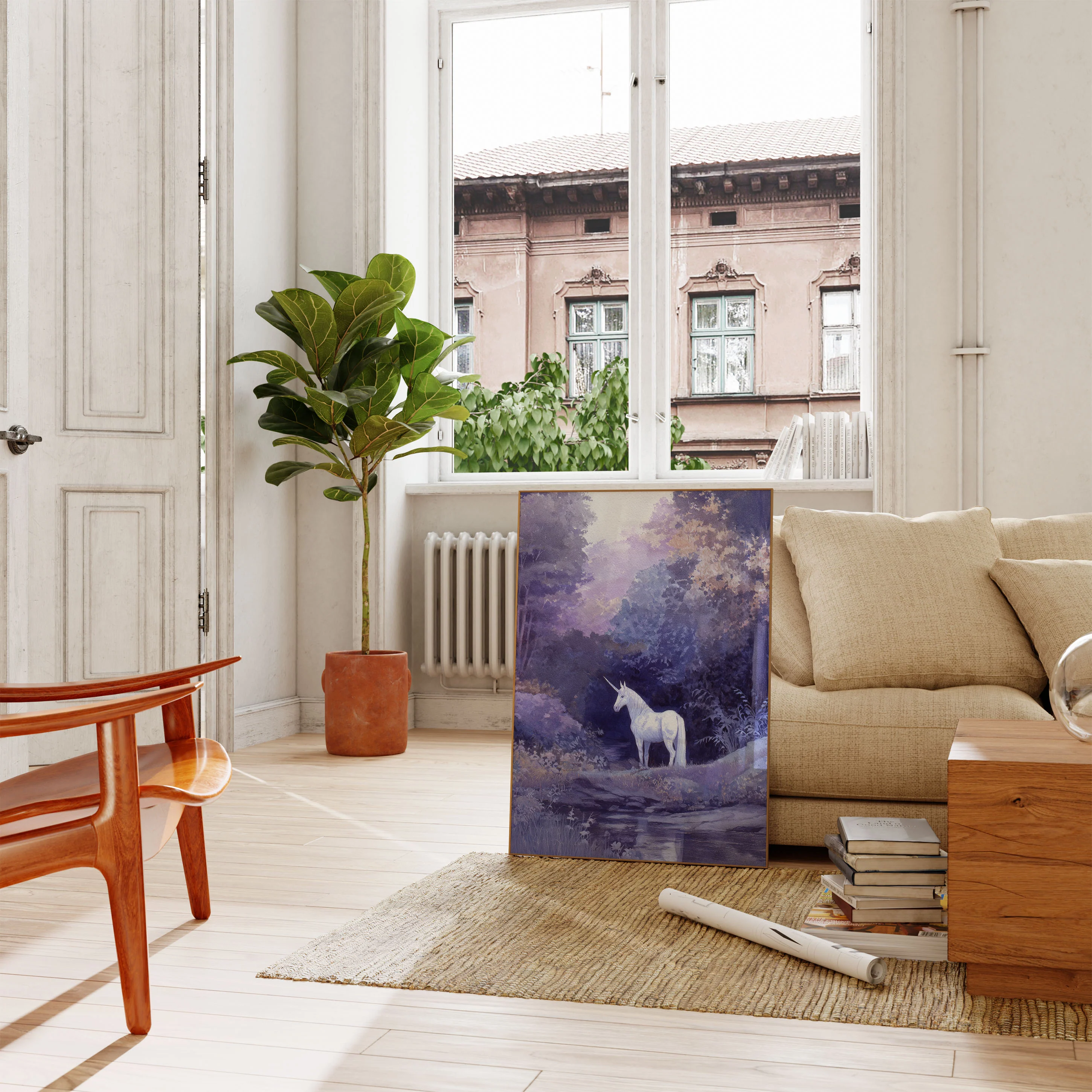 Mystical Unicorn Forest Poster - Image 2