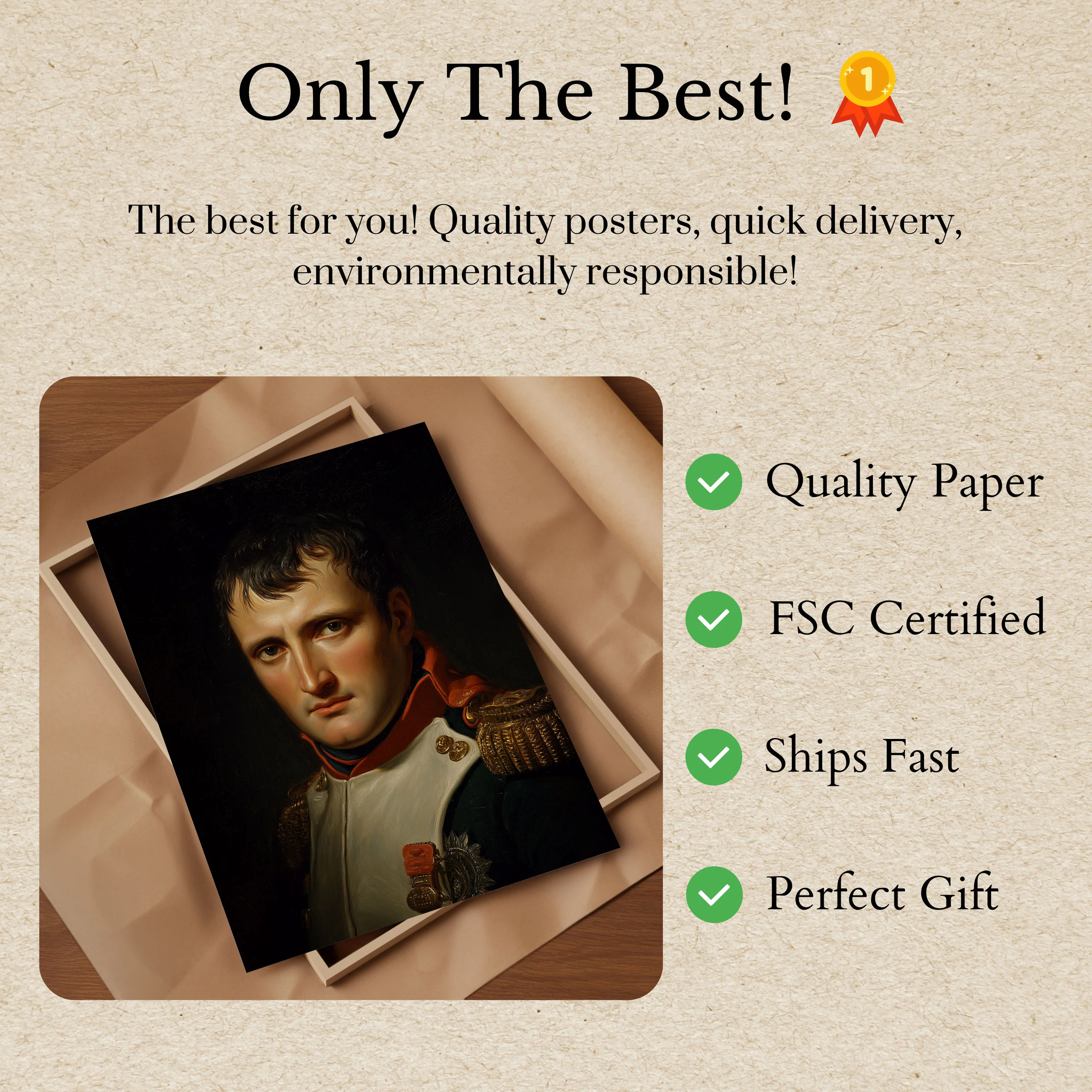 Napoleon Bonaparte Imperial Portrait Poster - Image 3
