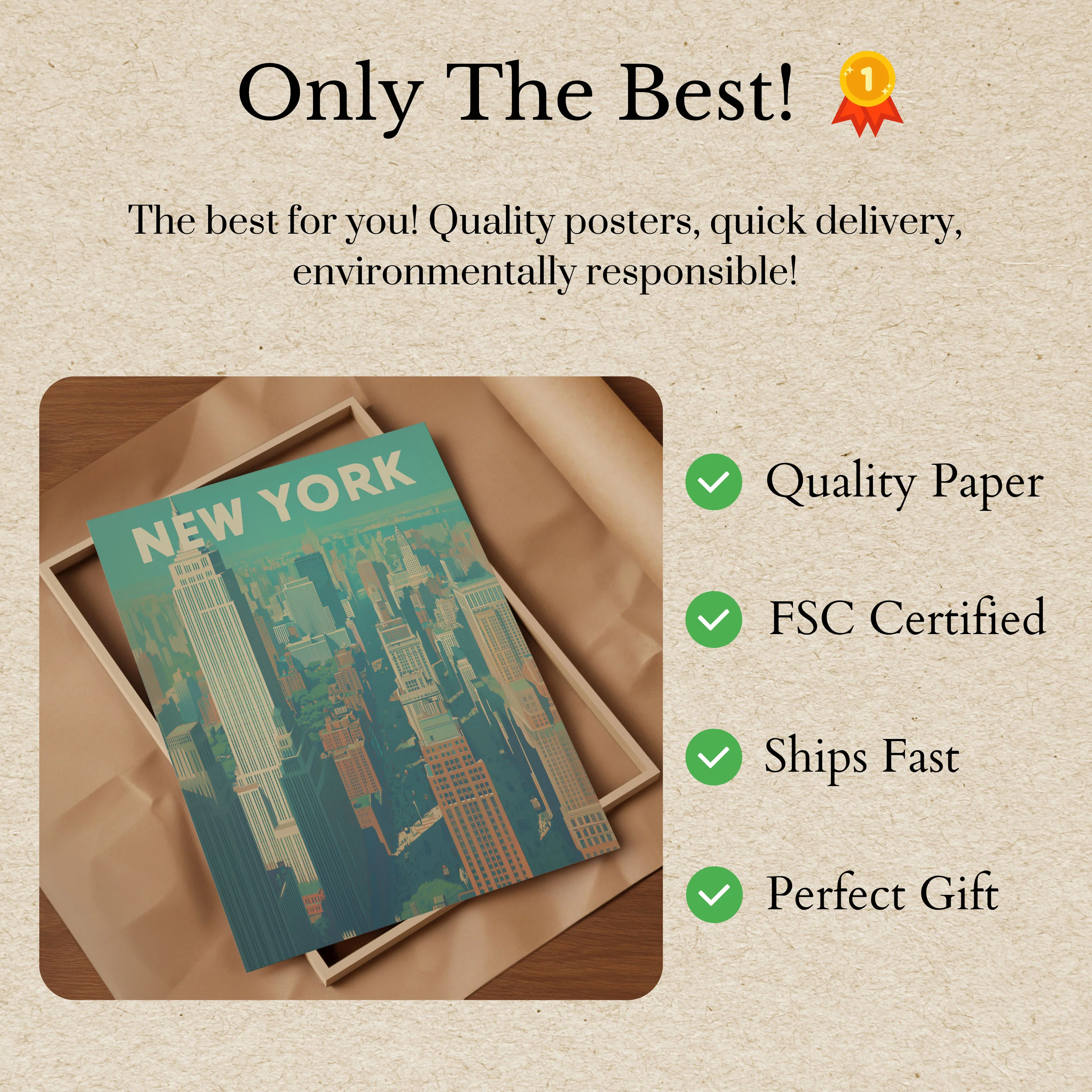 New York City Skyline Poster - Image 3