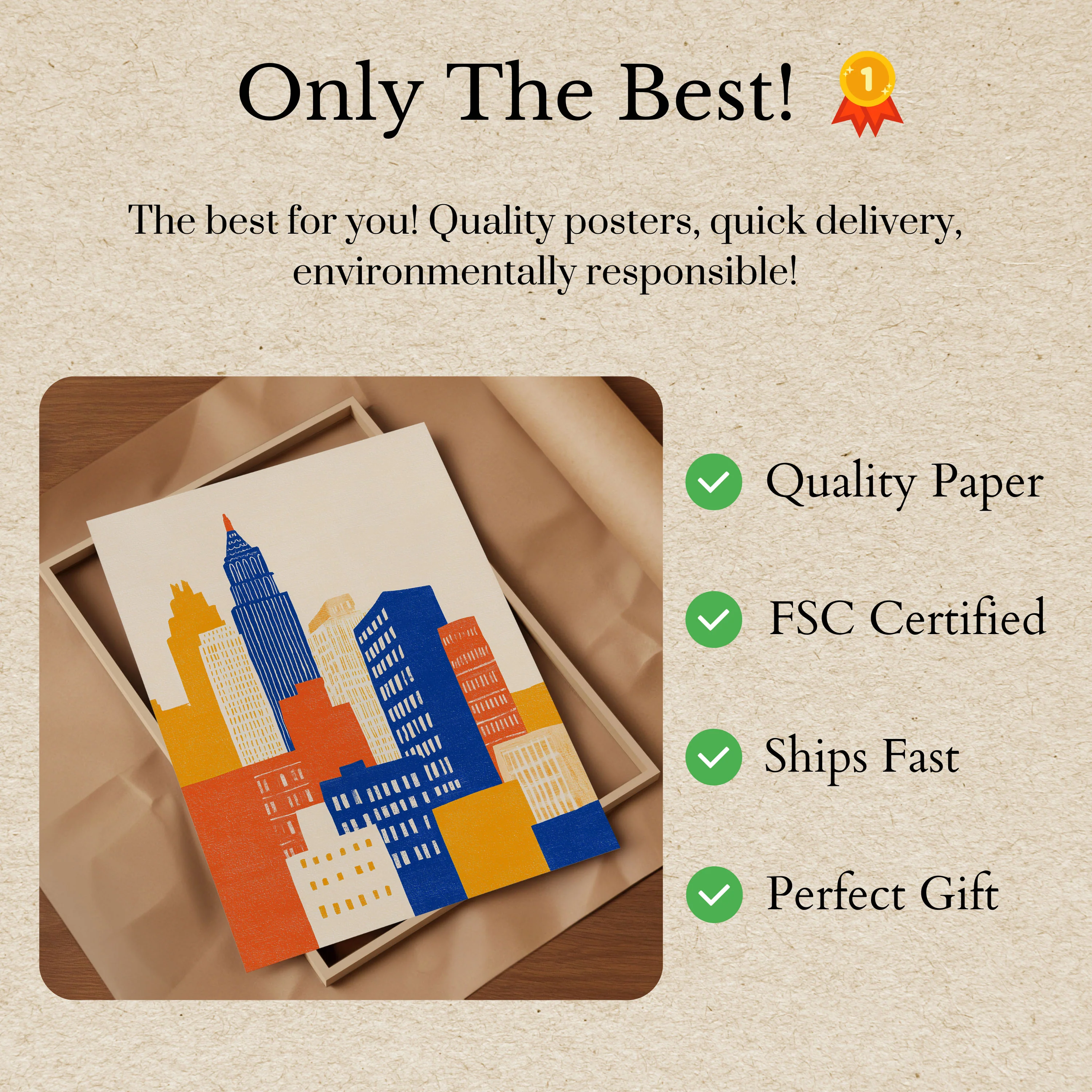New York City Skyline Poster - Image 3