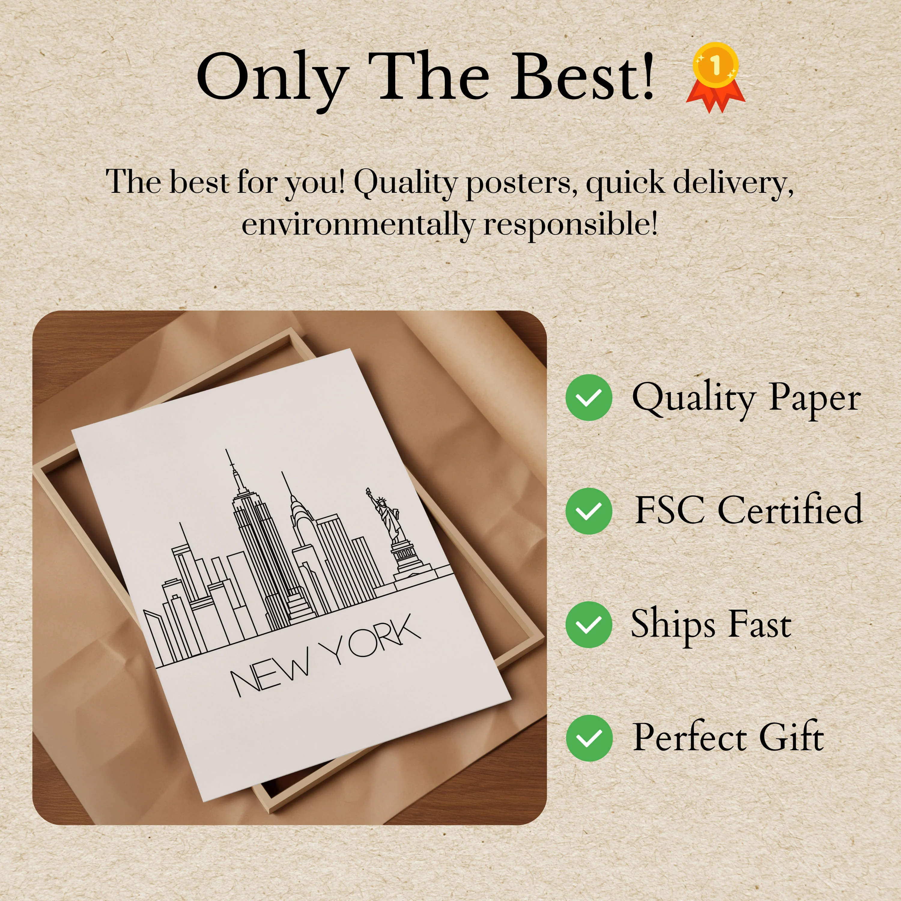 New York City Skyline Poster - Image 3