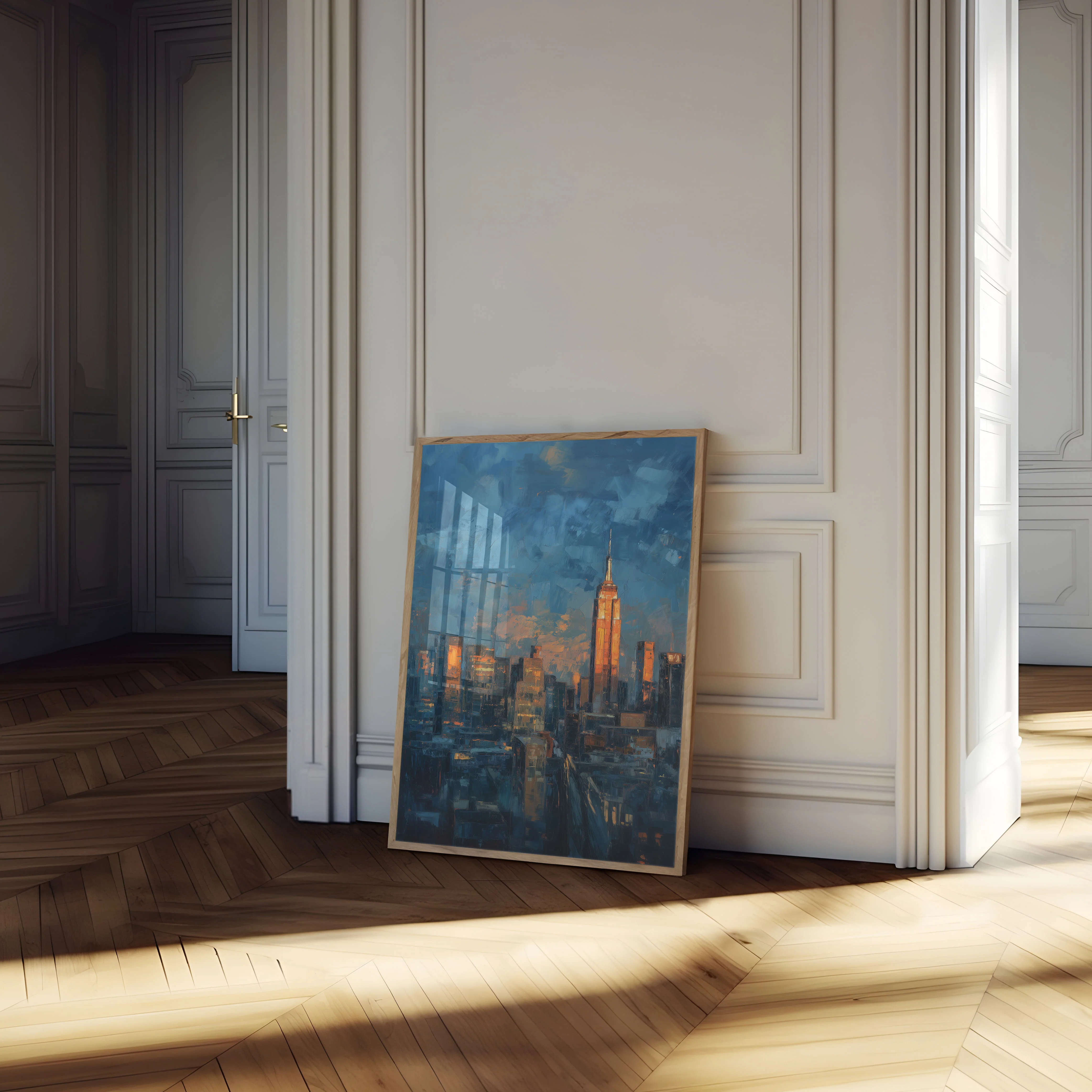 New York Cityscape Golden Hour Poster - Image 4