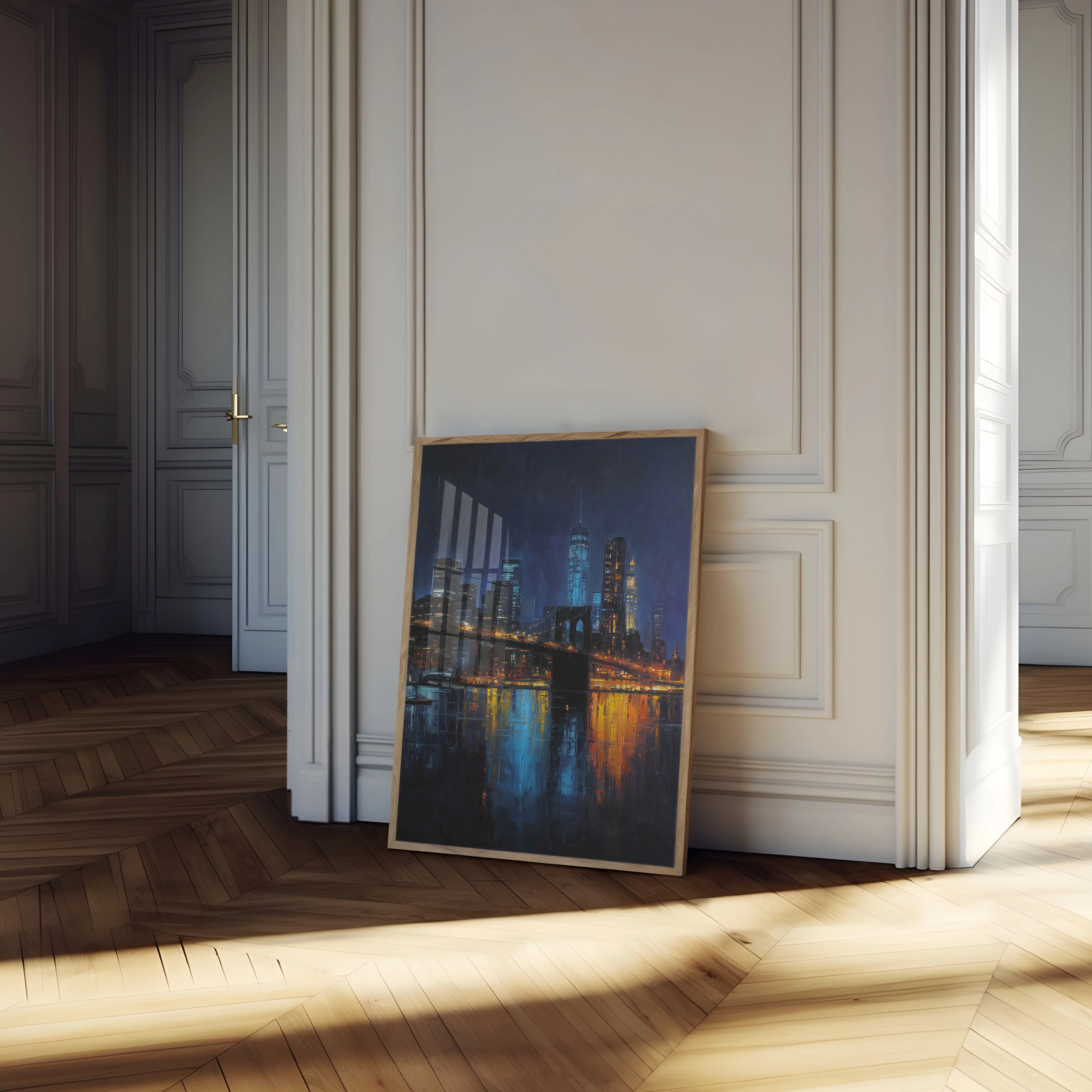 New York Midnight Cityscape Poster - Image 4