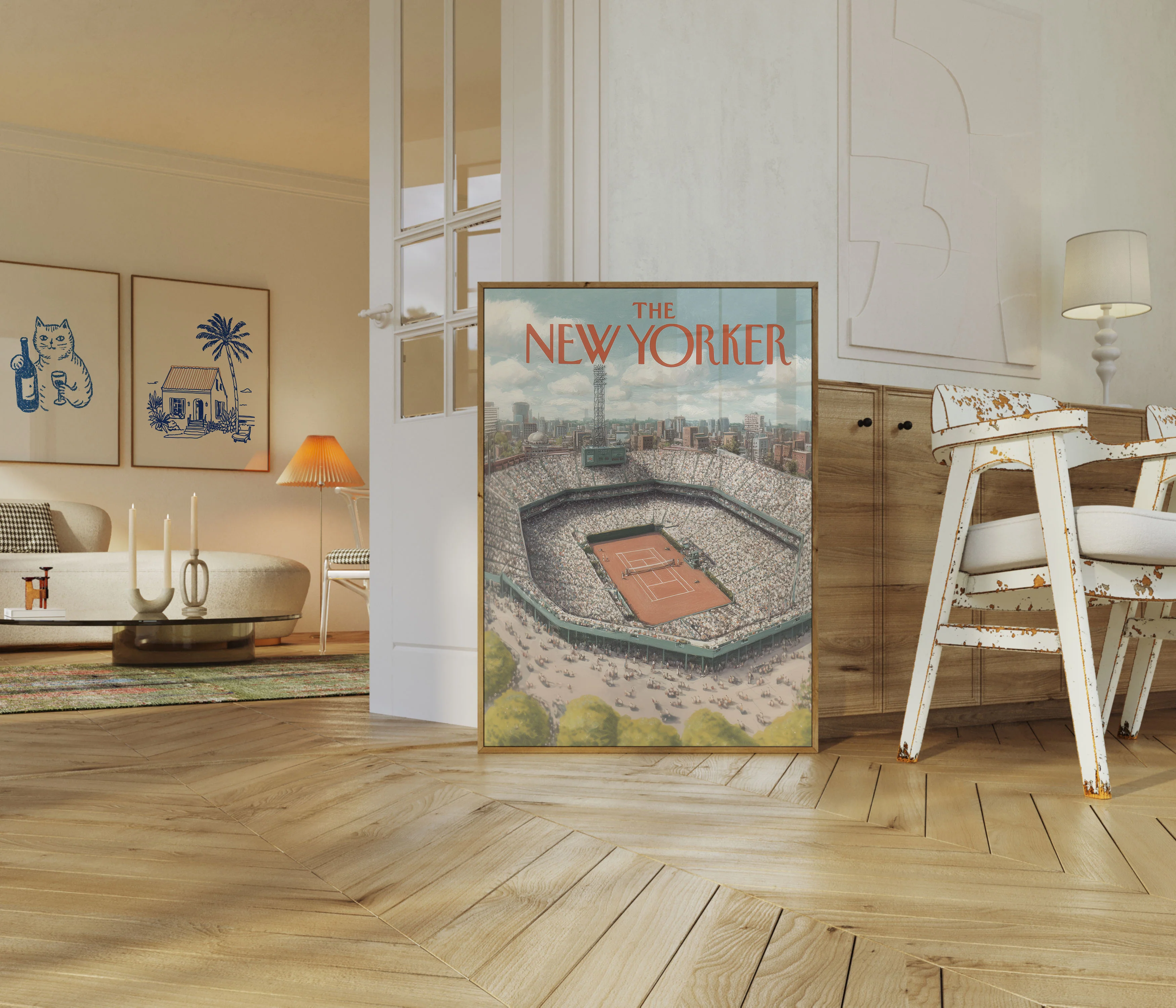 New Yorker Tennis Stadium Poster - Image 5