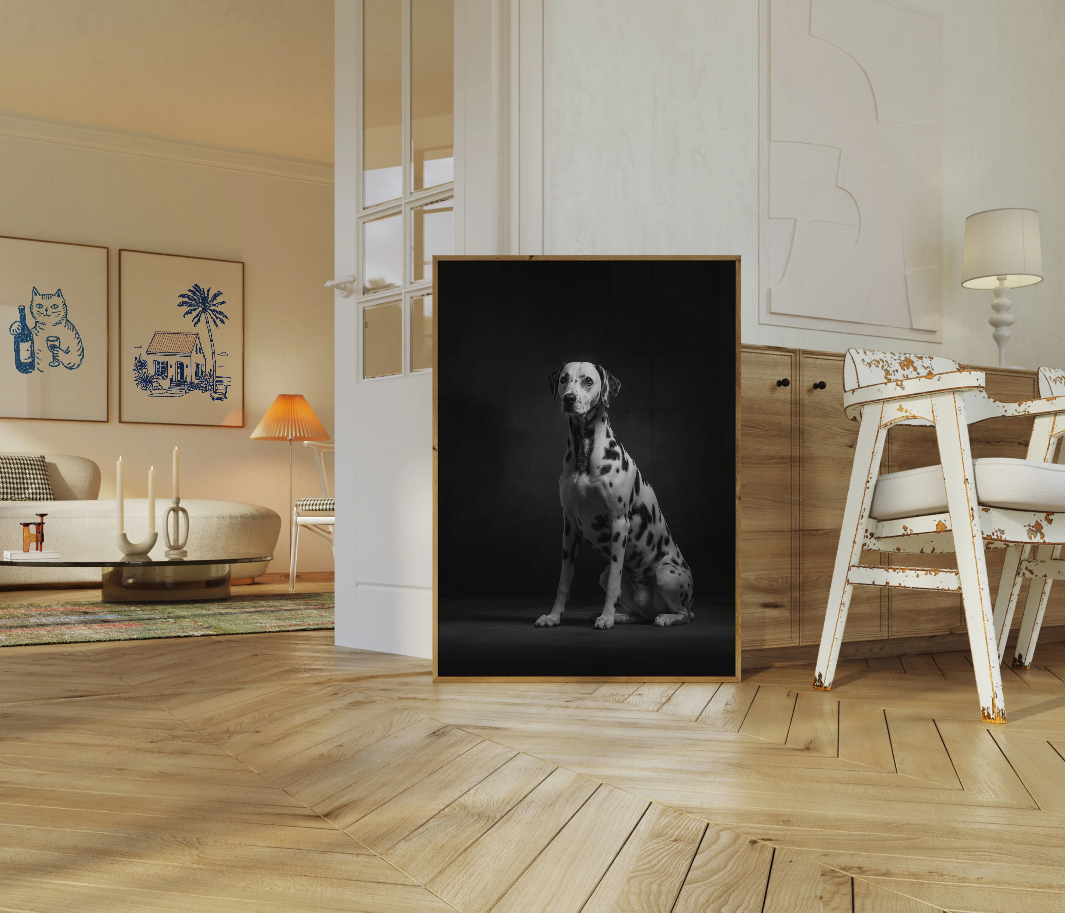 Noble Dalmatian Silhouette Poster - Image 5