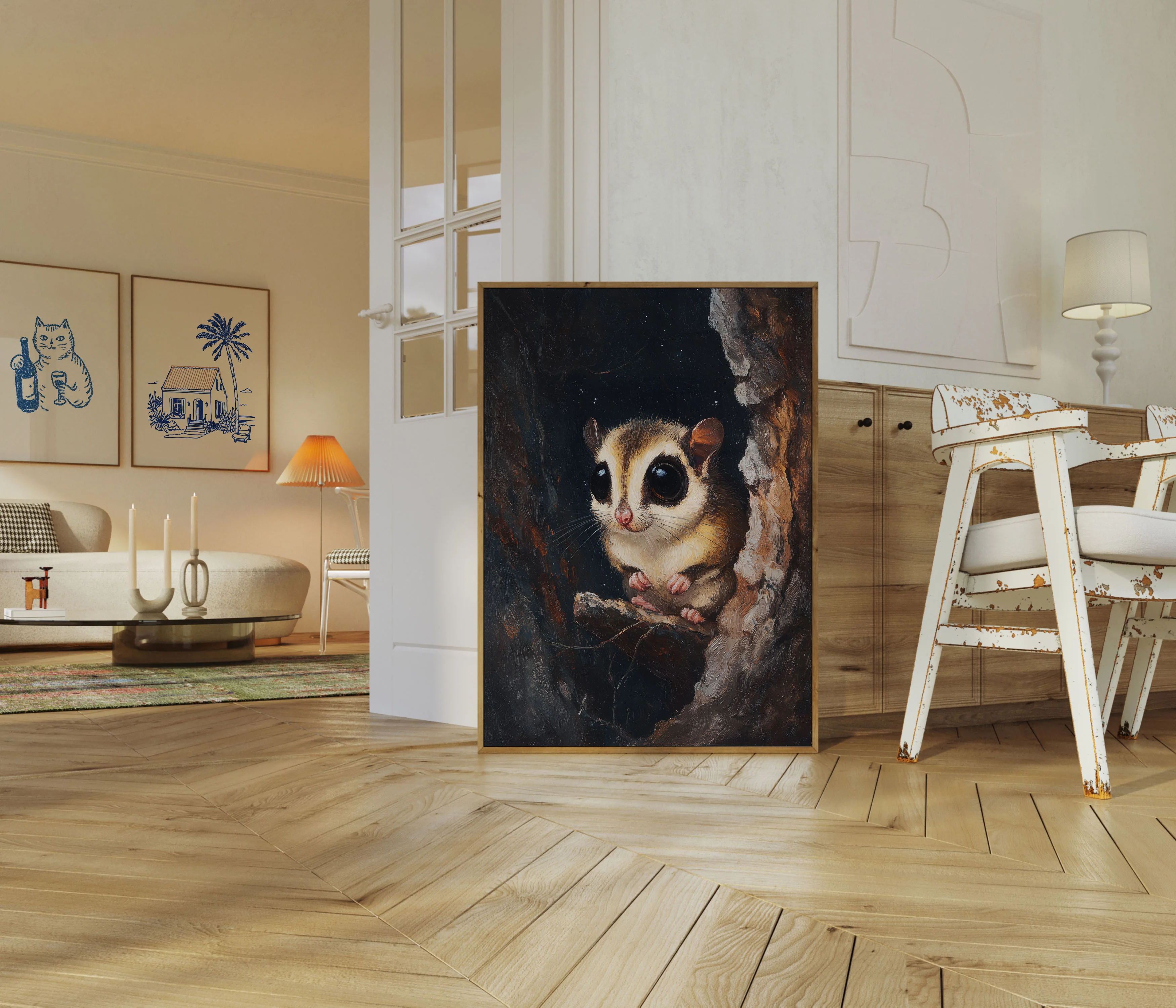 Nocturnal Sugar Glider Night Poster - Image 5