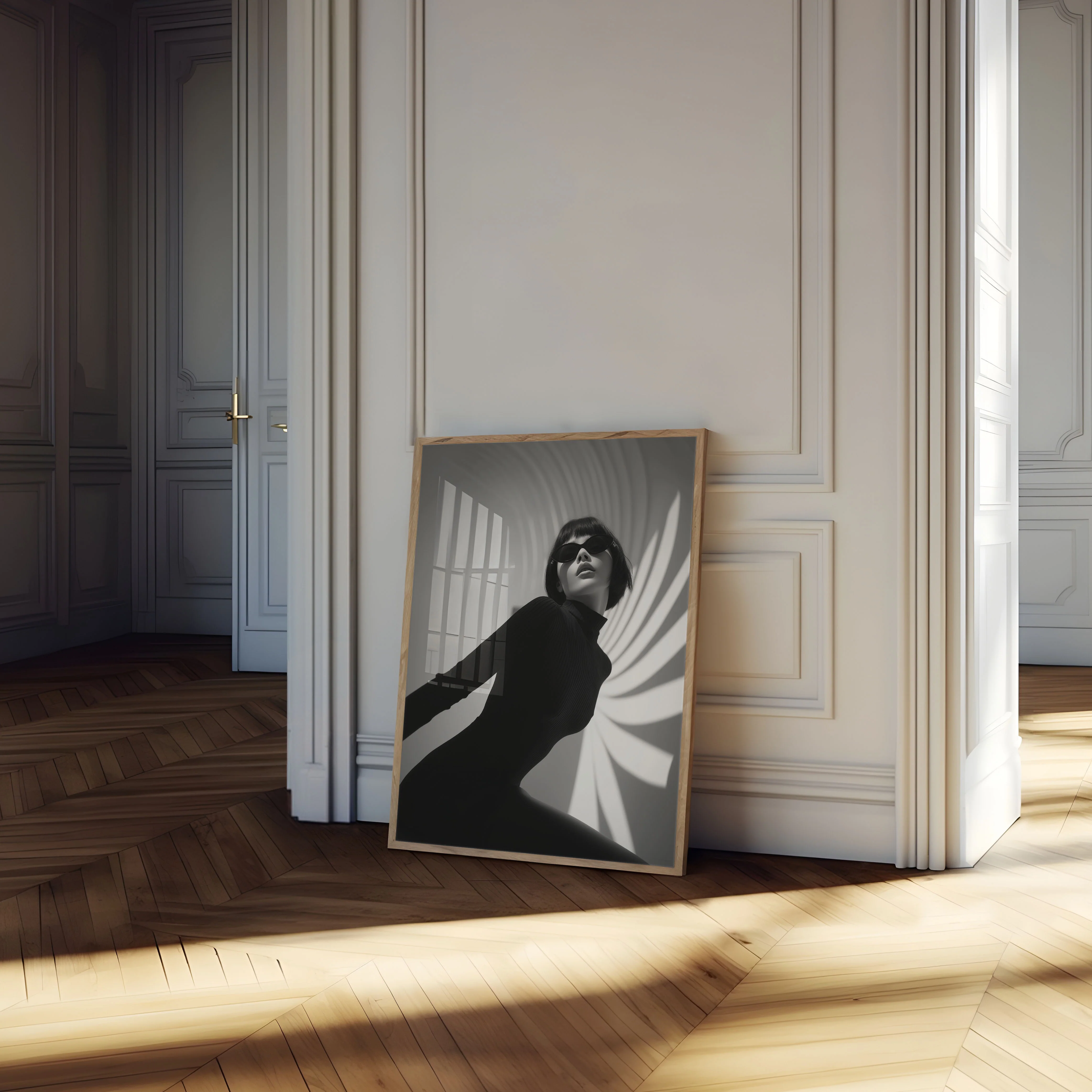 Noir Elegance Shadow Poster - Image 4