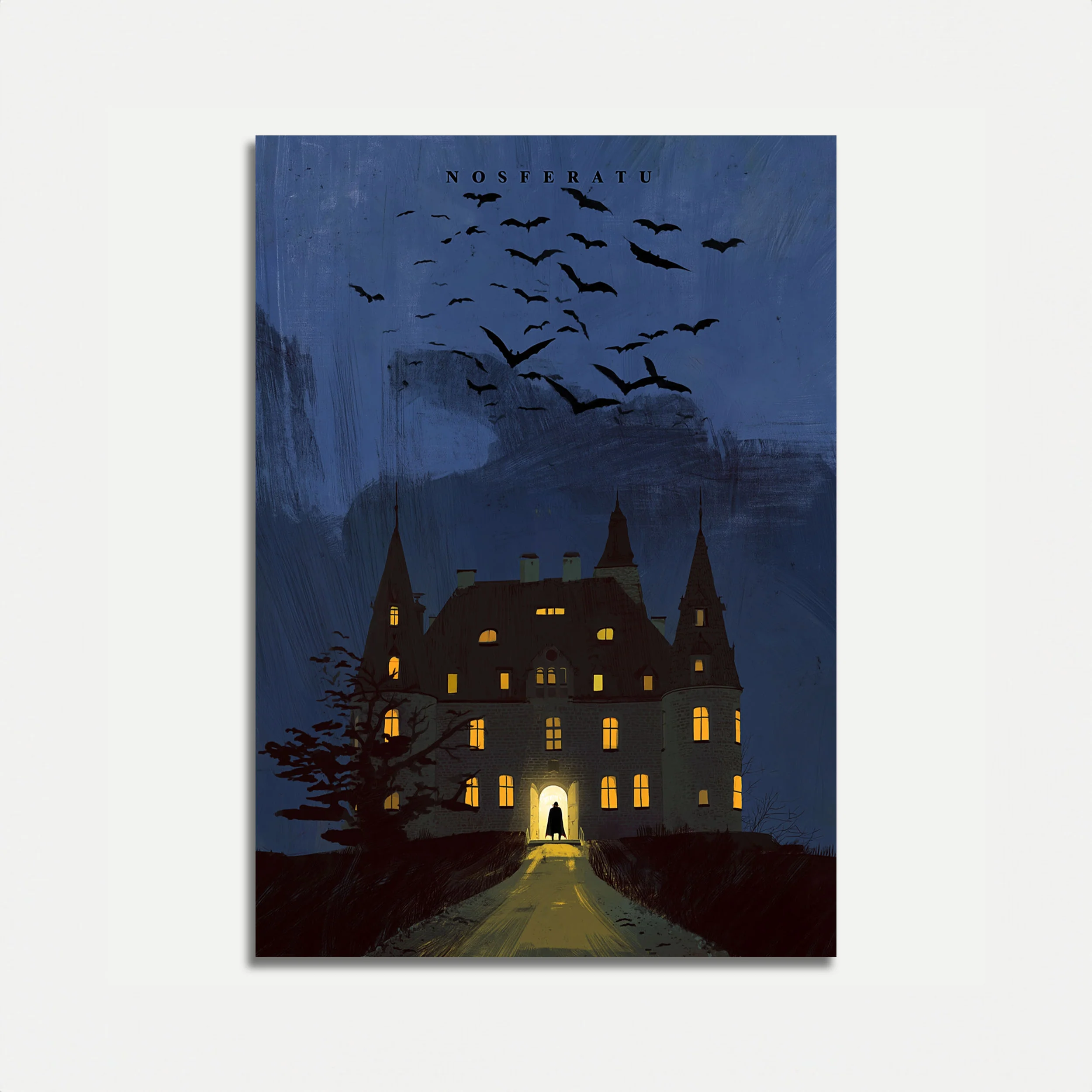 Nosferatu Castle Night Poster