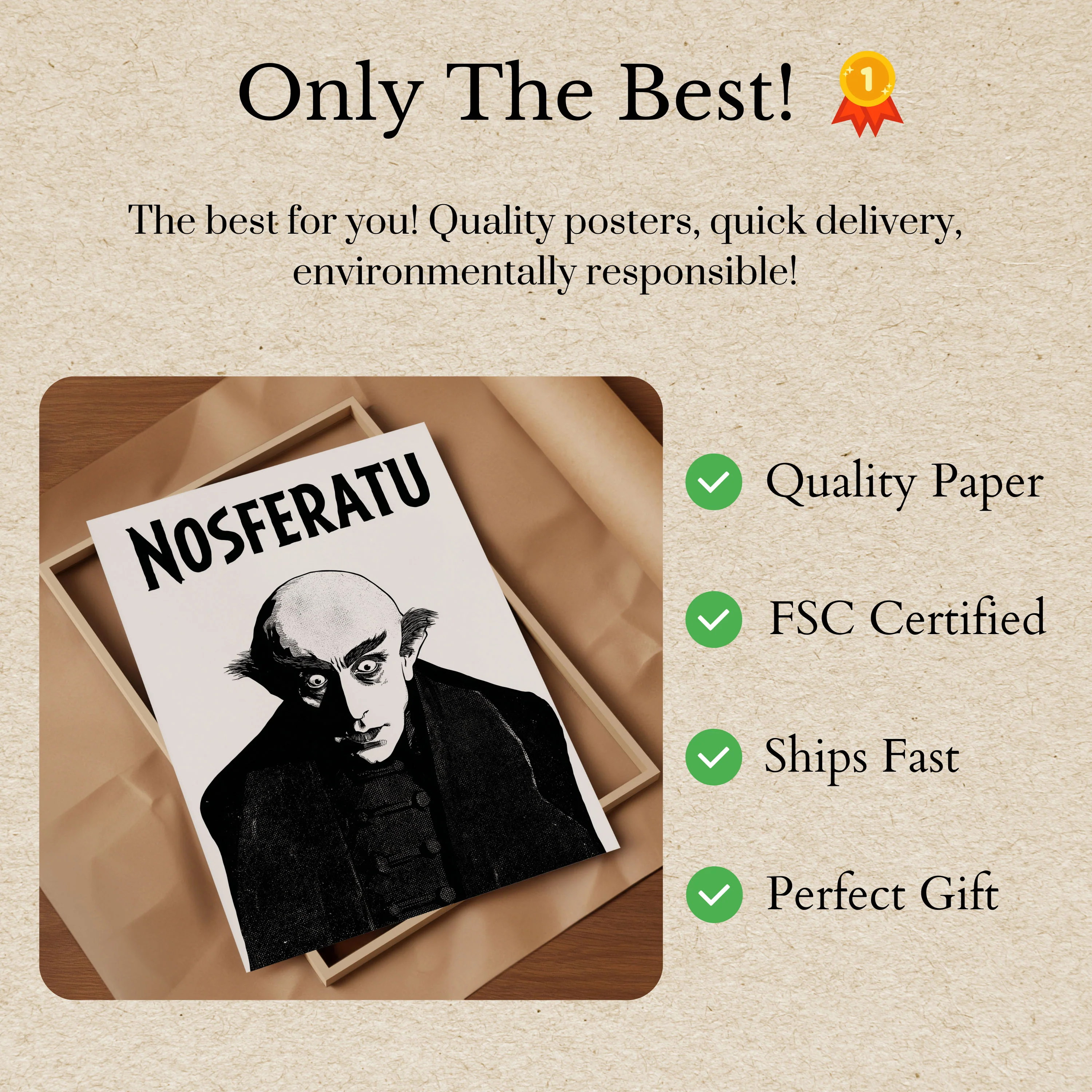 Nosferatu Classic Horror Poster - Image 3
