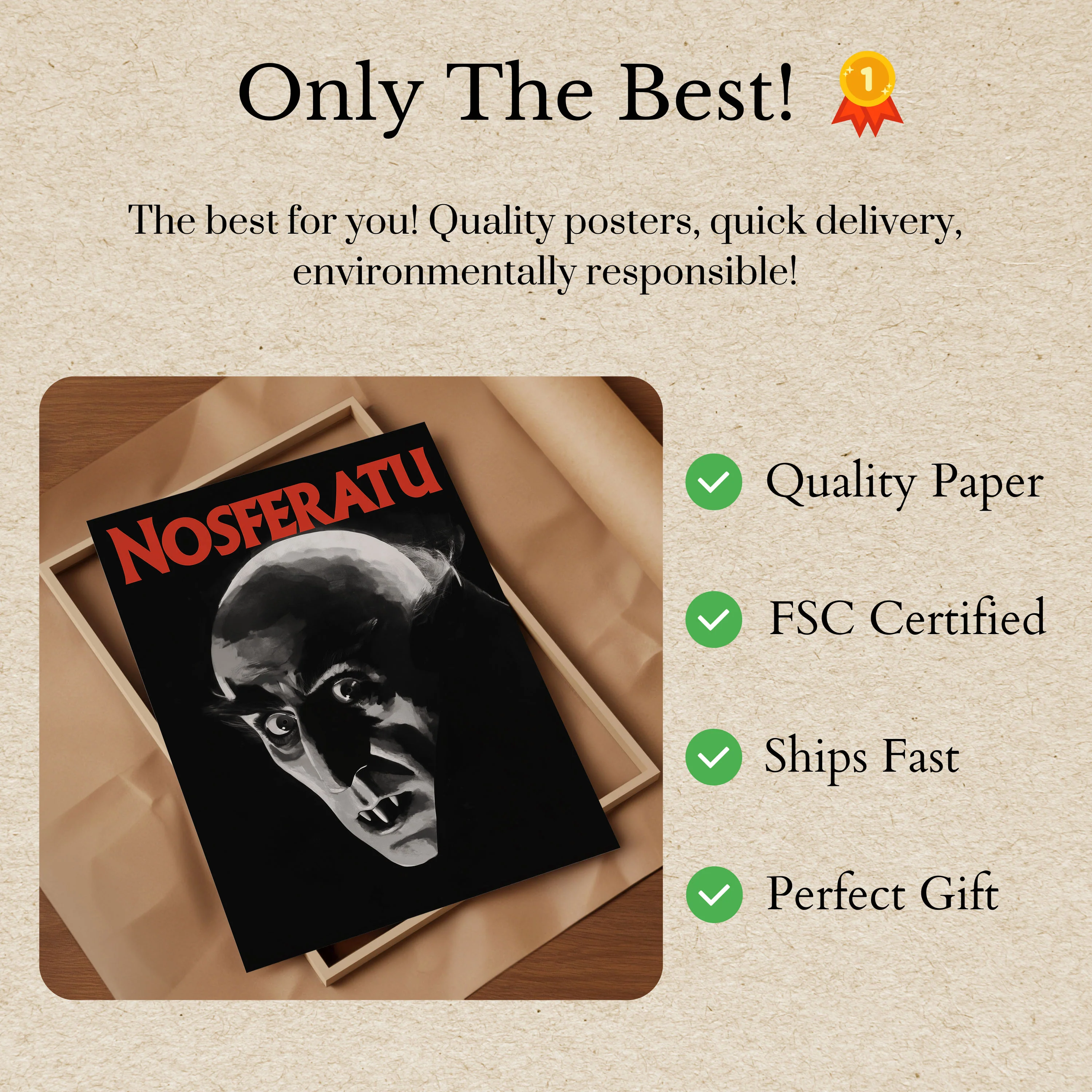 Nosferatu Classic Horror Poster - Image 3