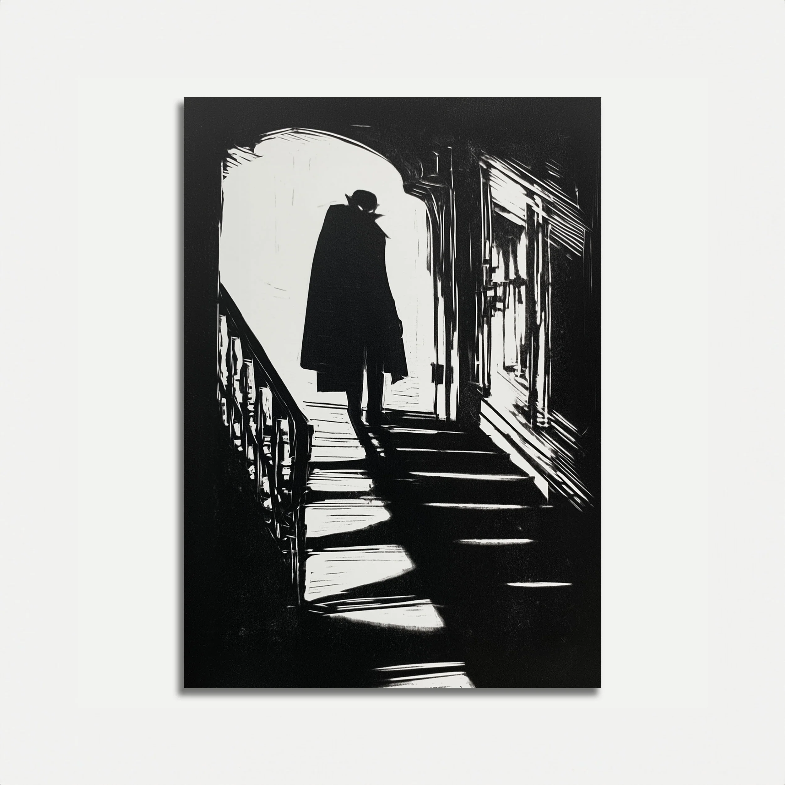 Nosferatu Silhouette Horror Poster