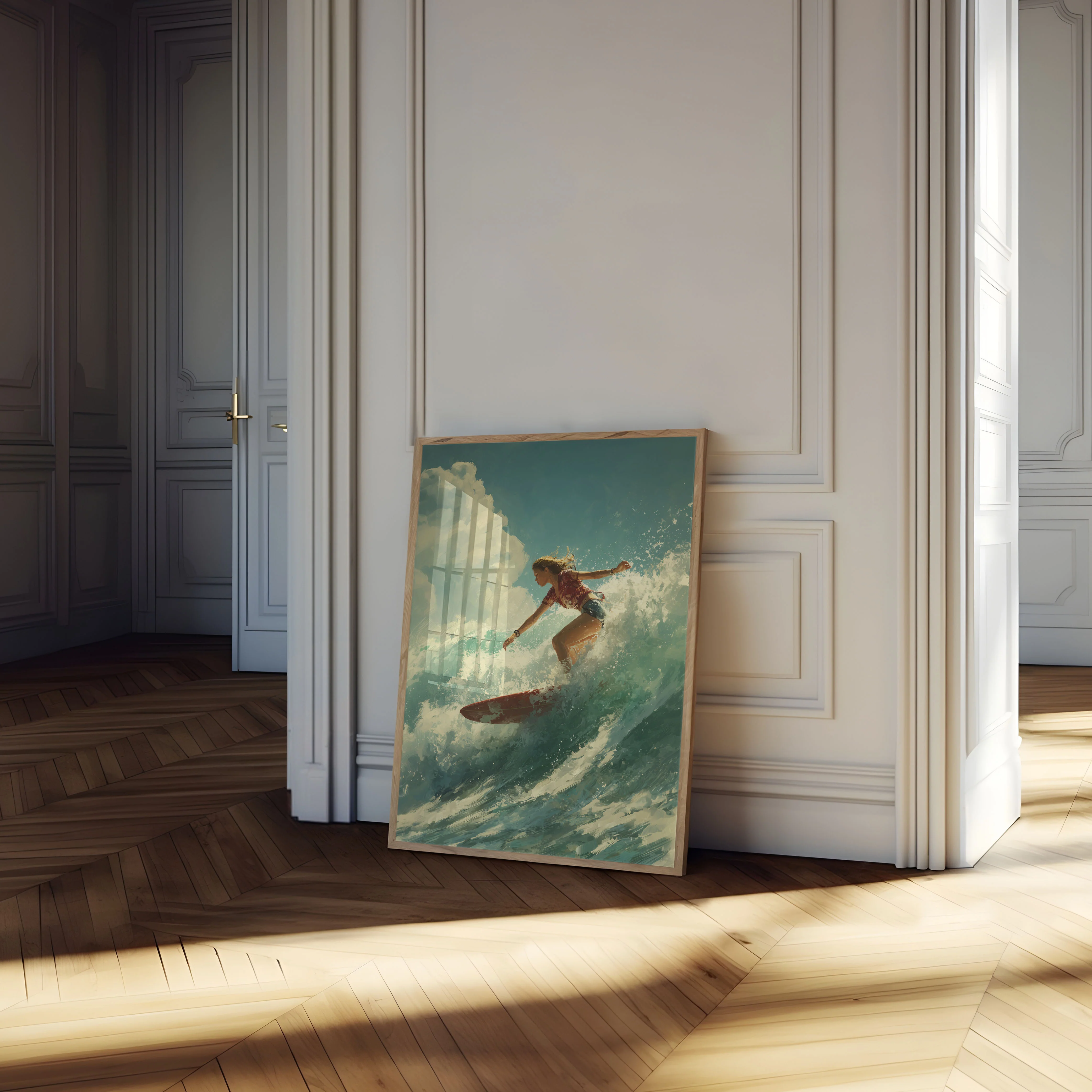 Ocean Wave Rider Surfing Poster - Image 4