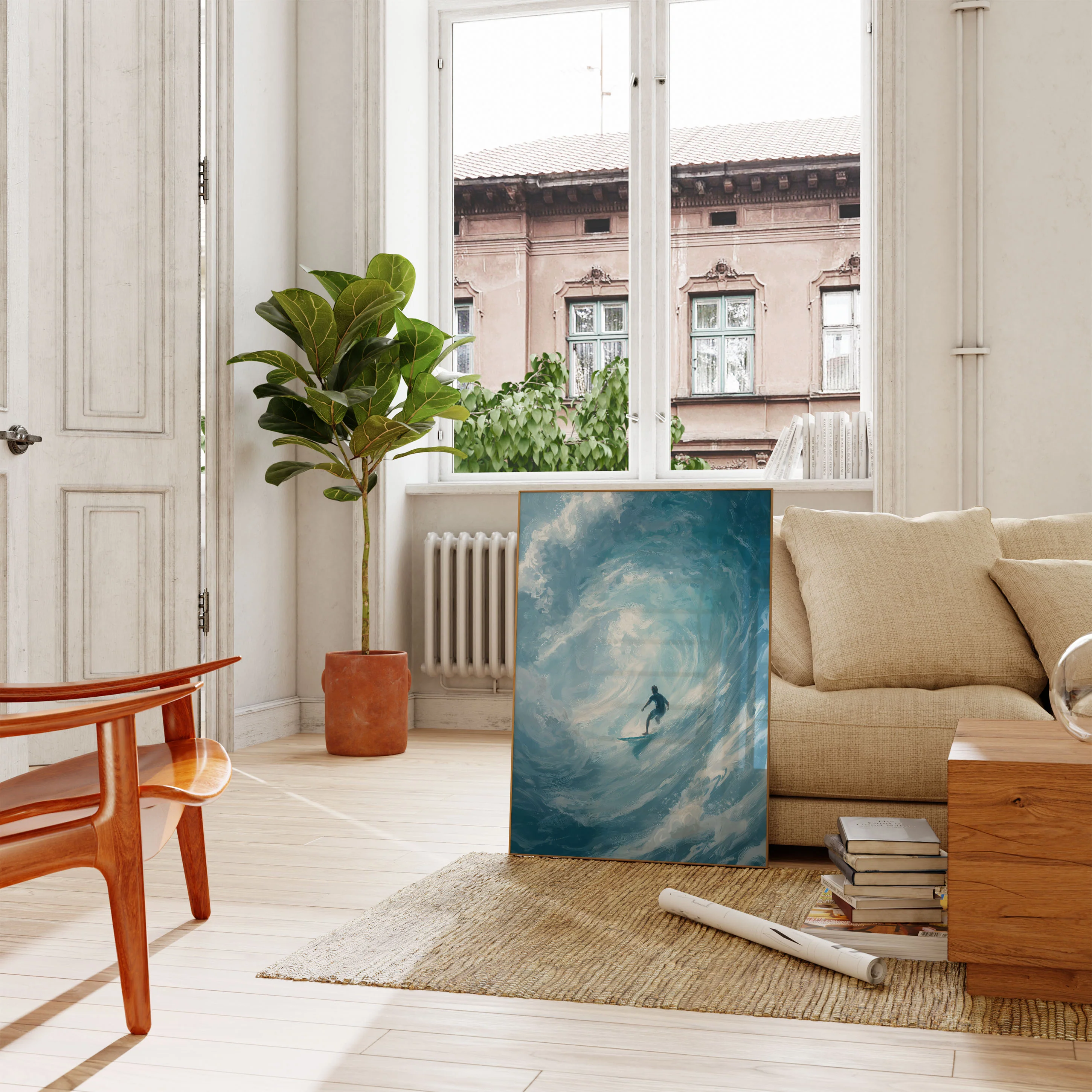 Ocean Wave Surfer Poster - Image 2