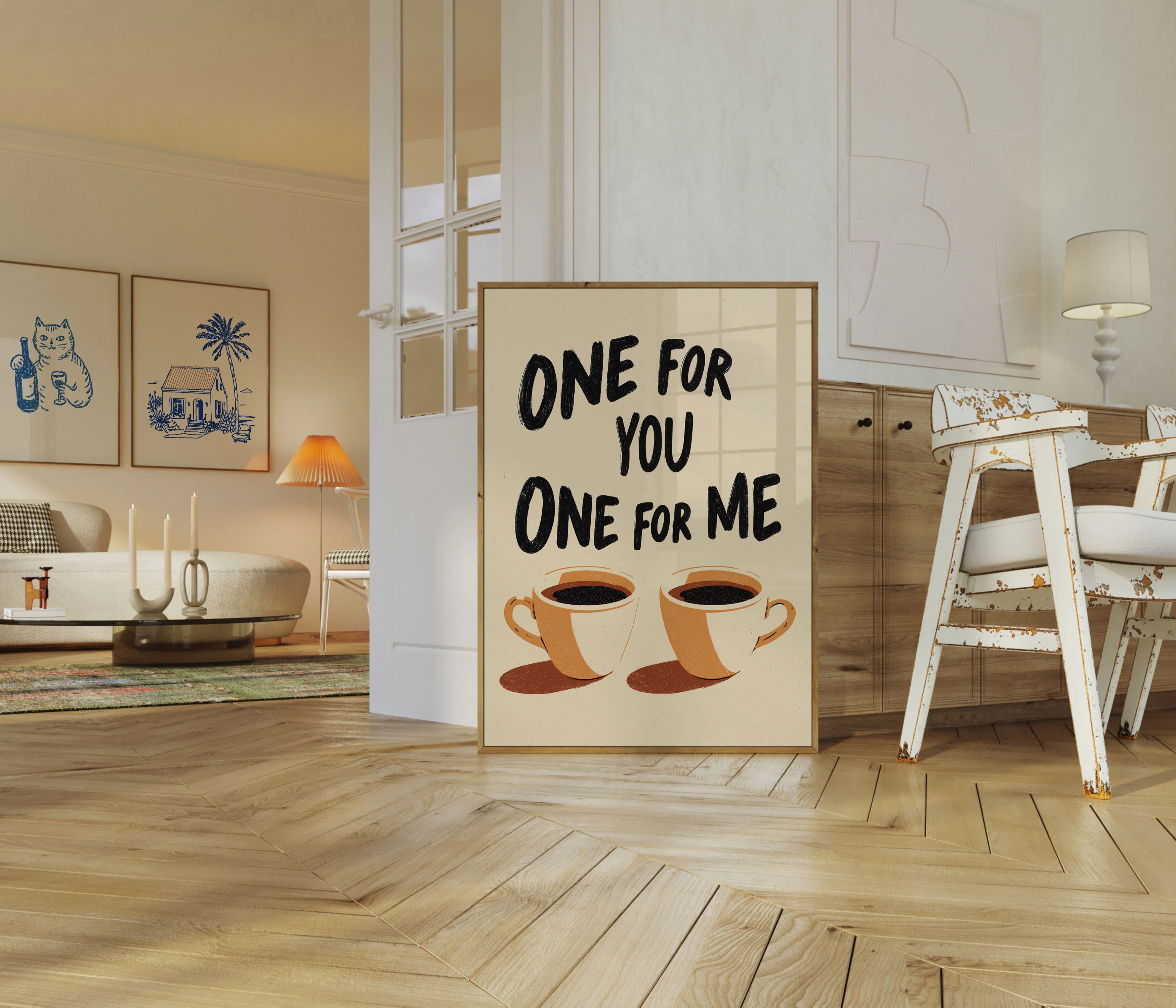 One For You One For Me Coffee Poster - Image 5