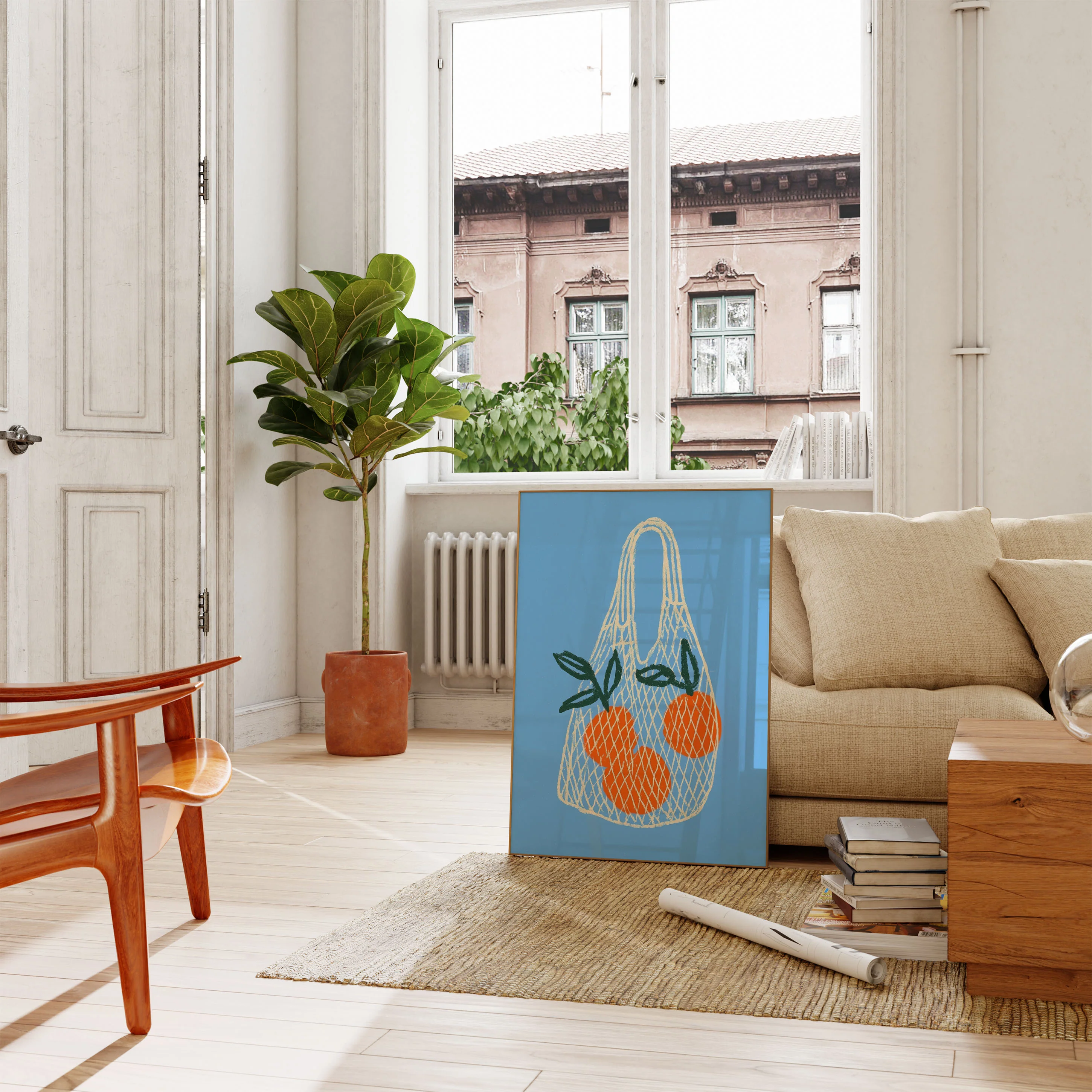 Oranges in Mesh Bag Poster - Image 2