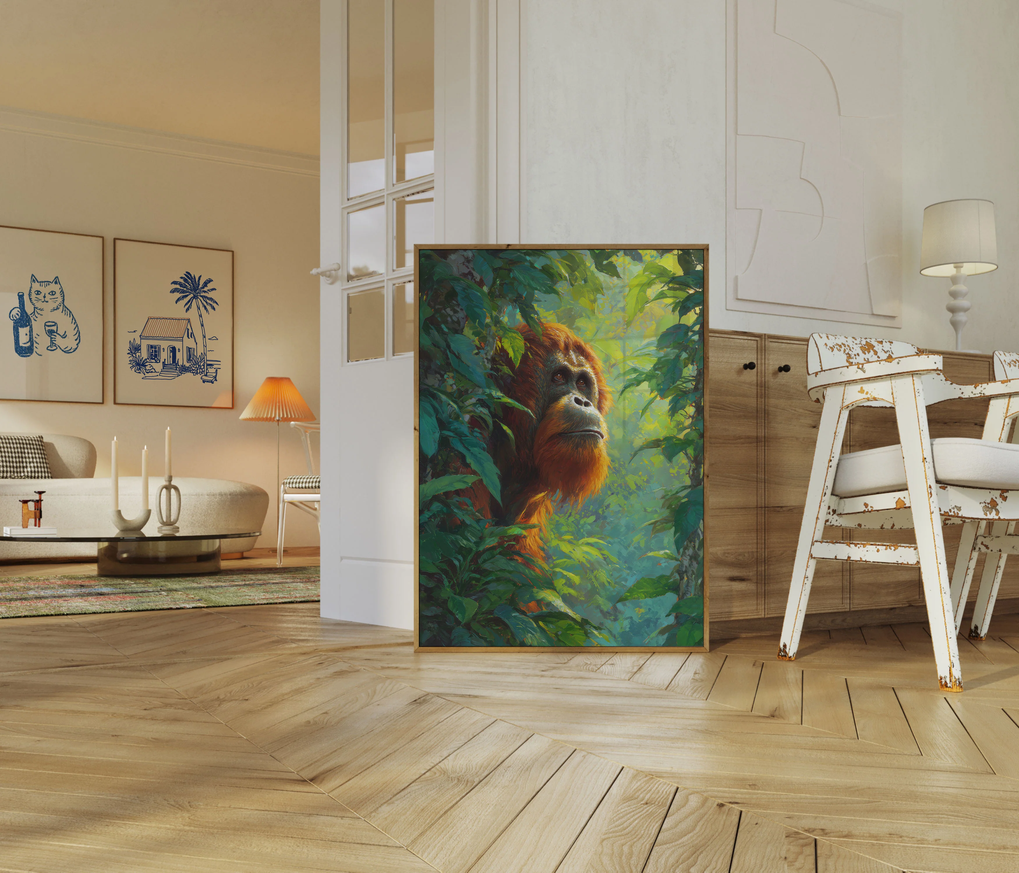 Orangutan in Jungle Canopy Poster - Image 5