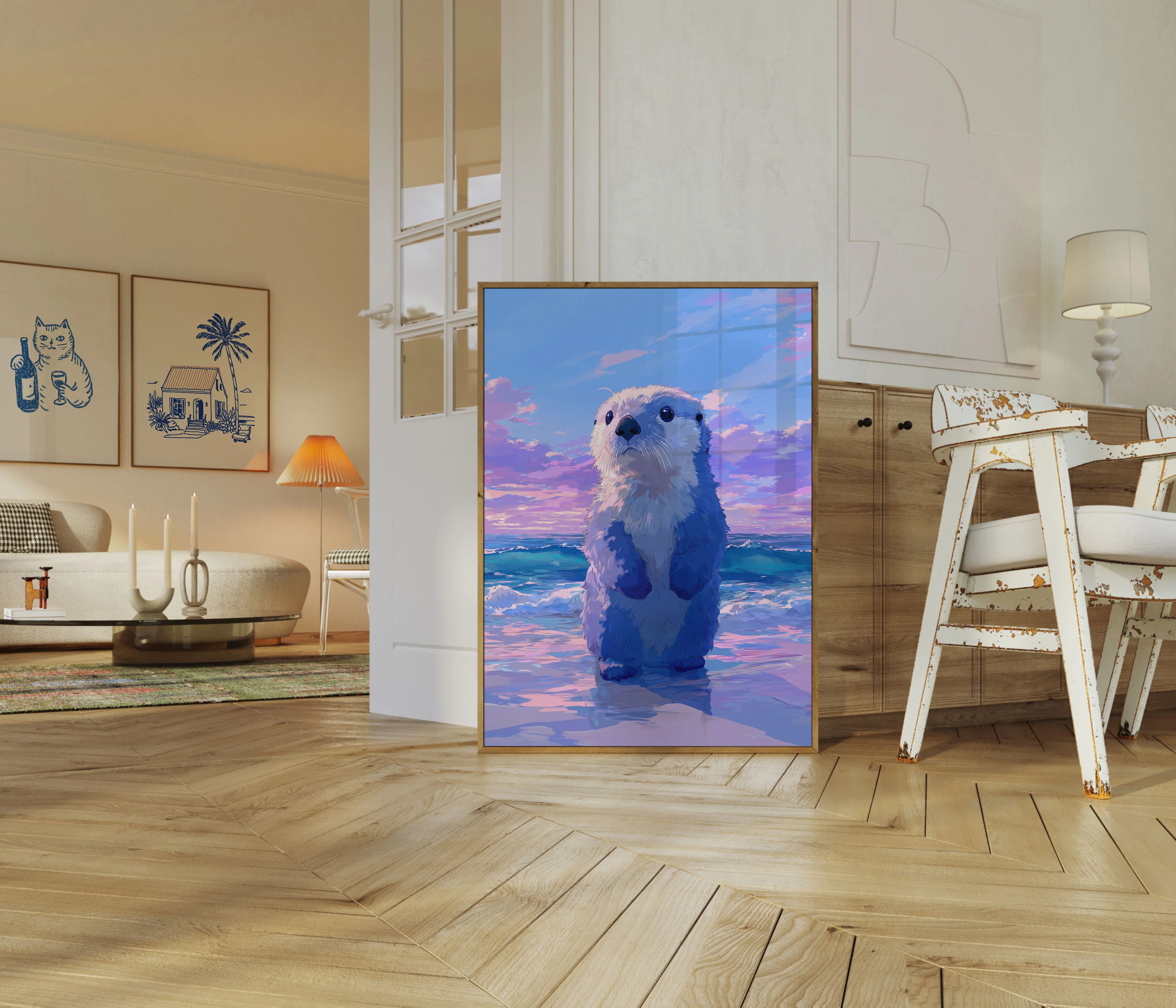 Otter on the Beach Poster - Image 5