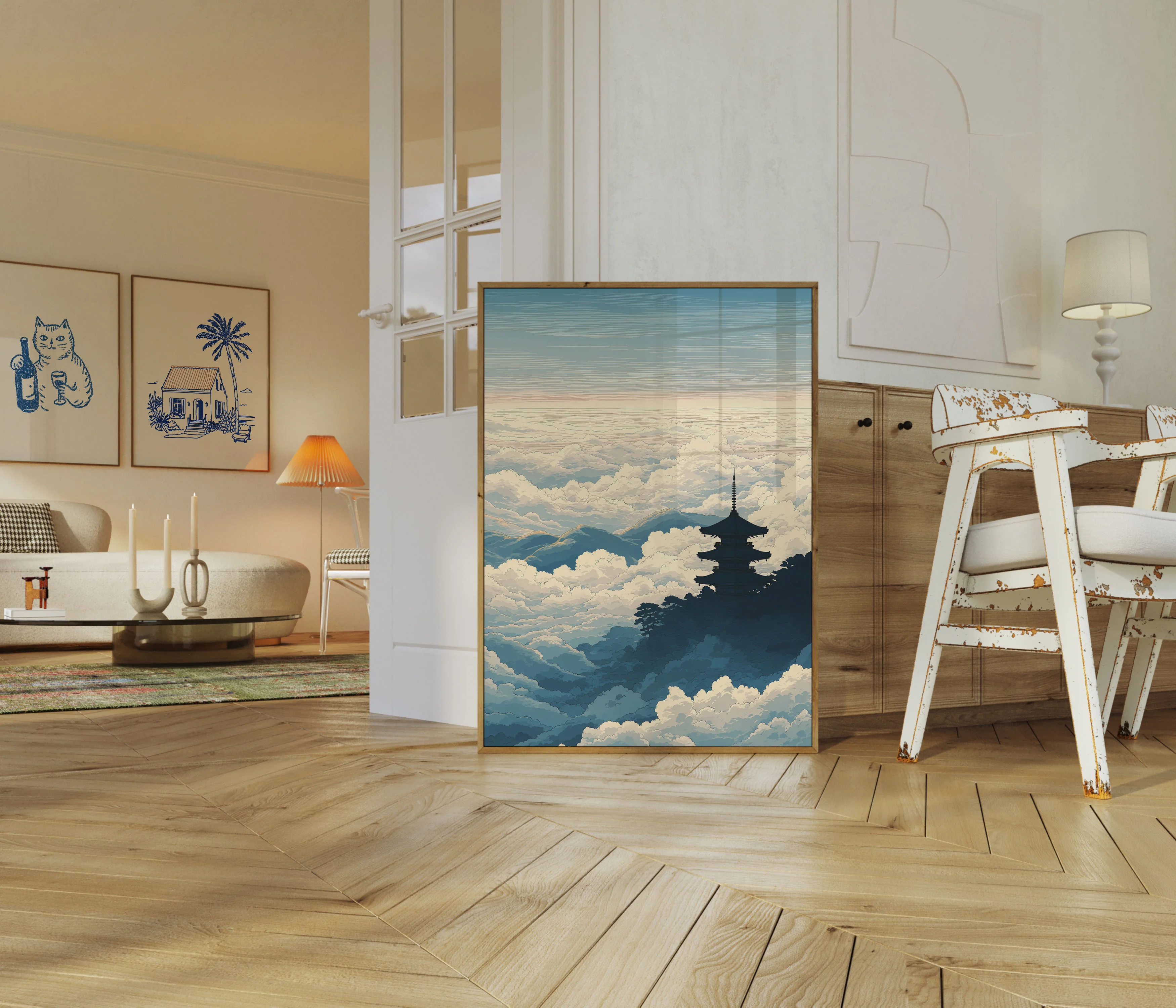 Pagoda Above the Clouds Poster - Image 5