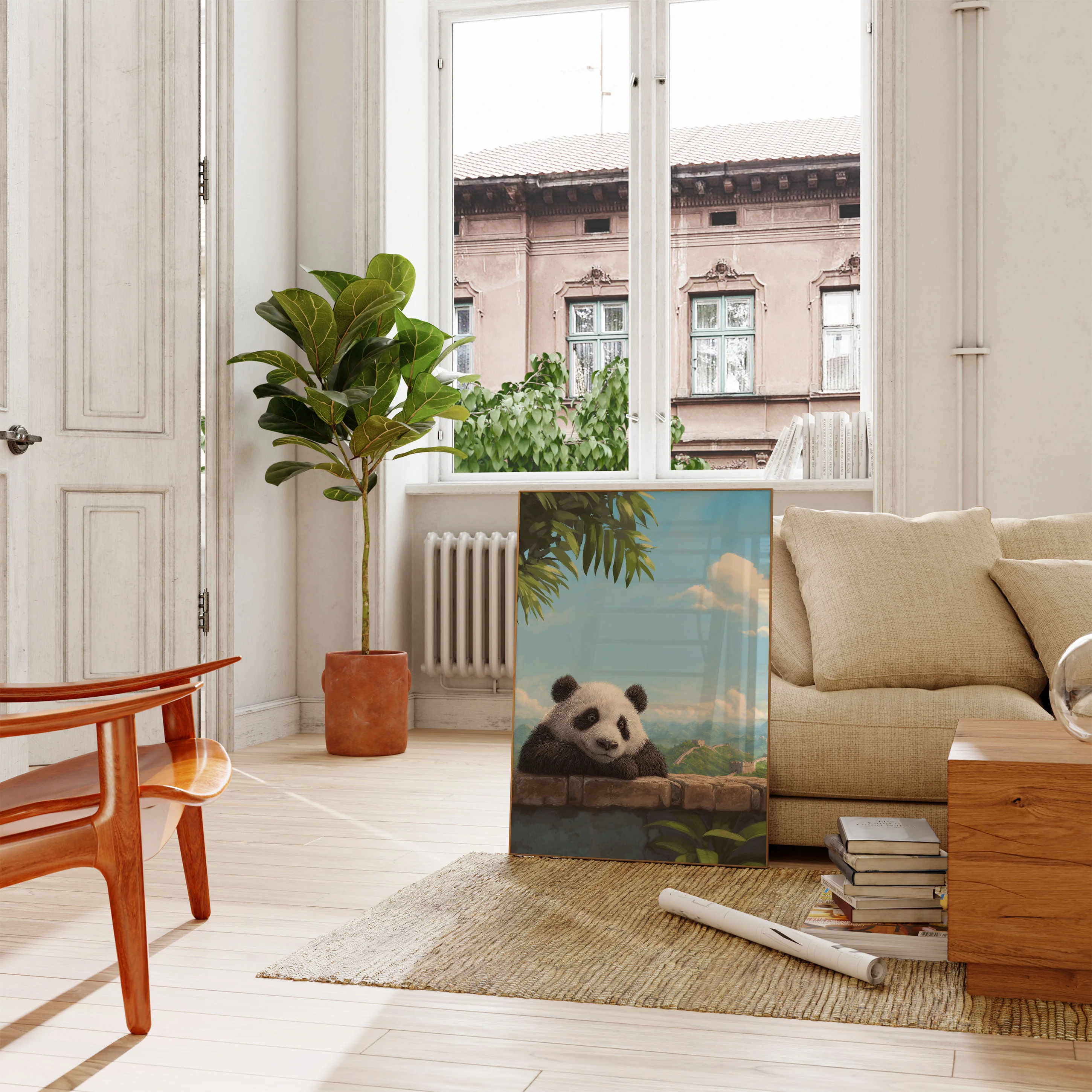 Panda Great Wall Wonder Poster - Image 2