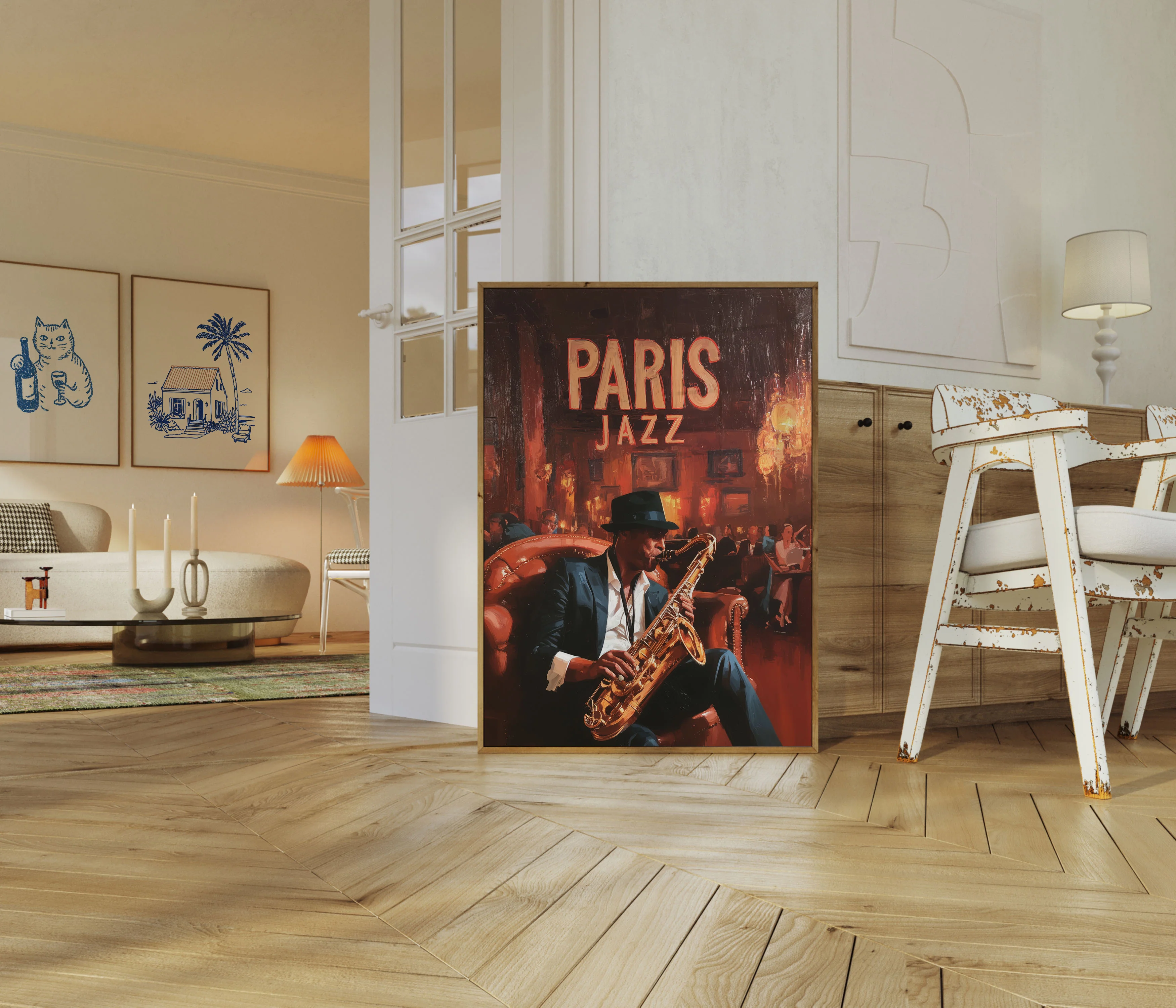 Paris Jazz Club Vintage Poster - Image 5