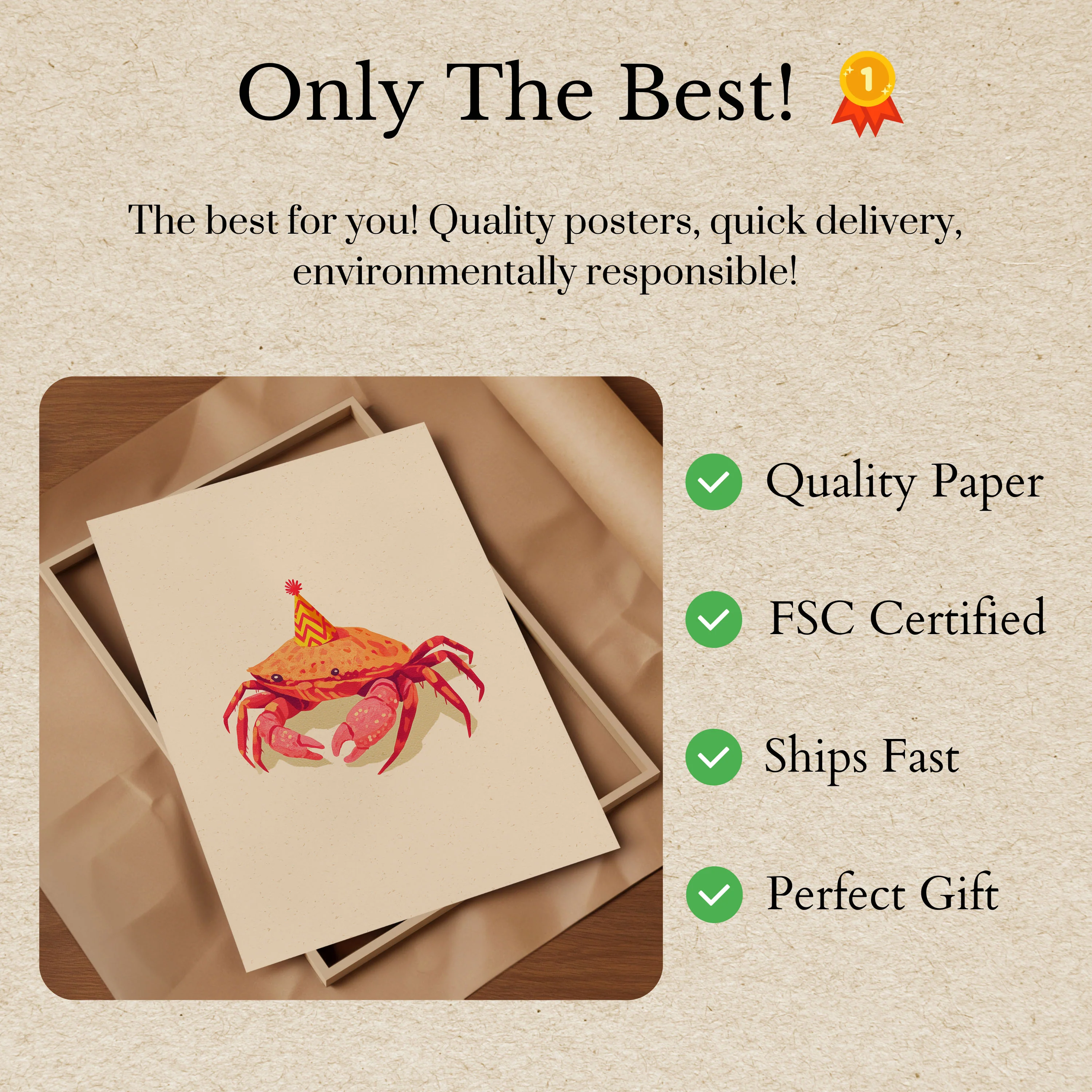Party Crab Celebration Poster - Image 3