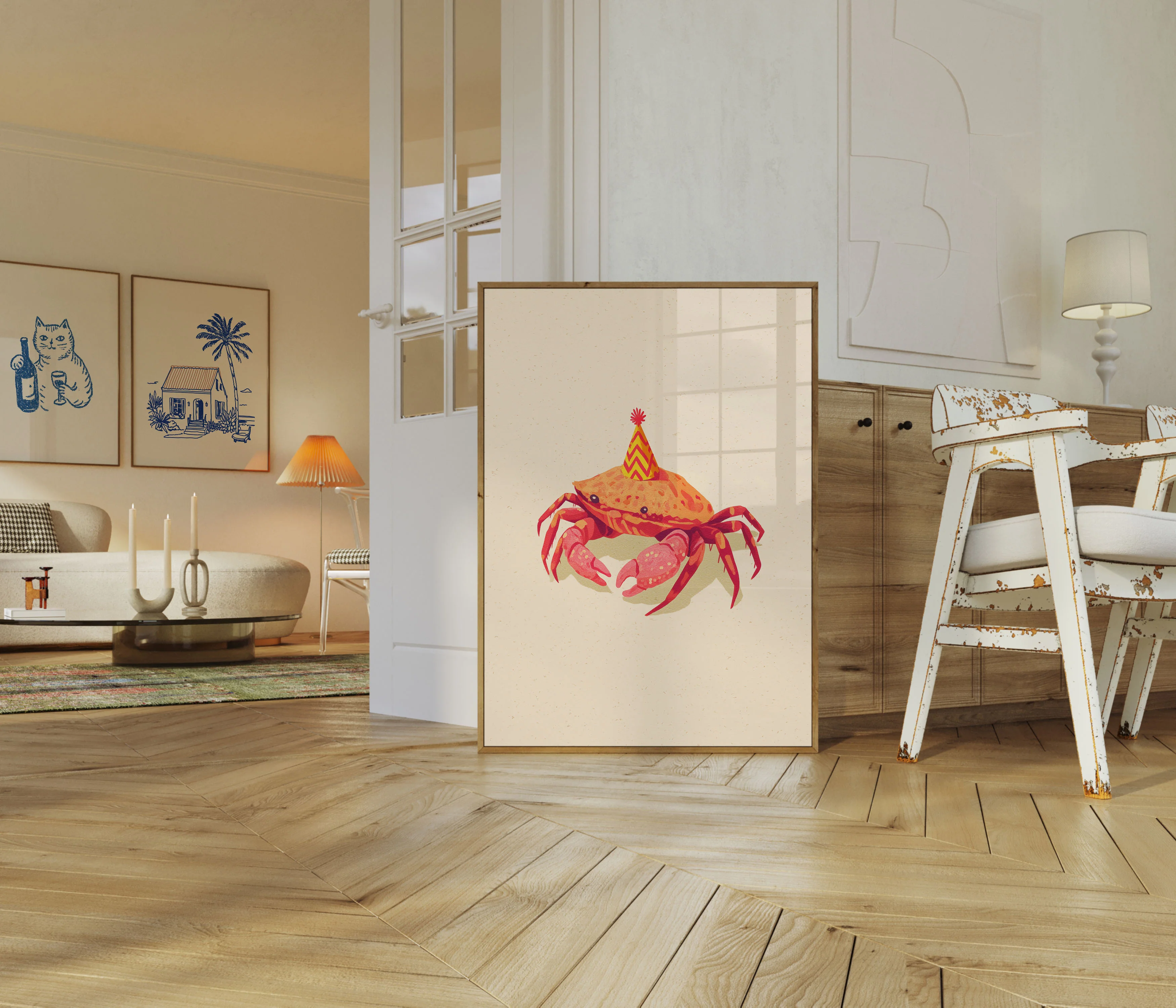 Party Crab Celebration Poster - Image 5