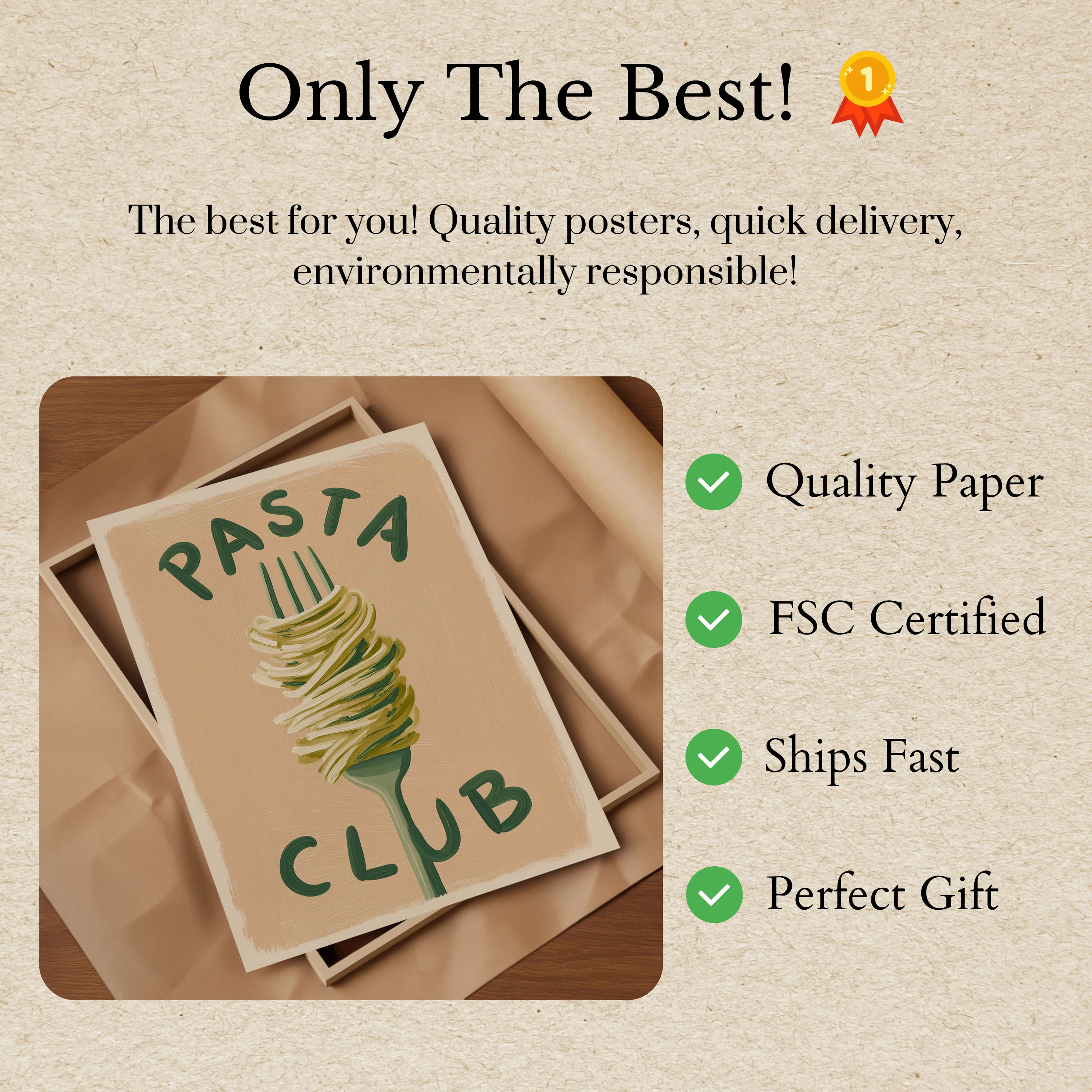 Pasta Club Culinary Poster - Image 3