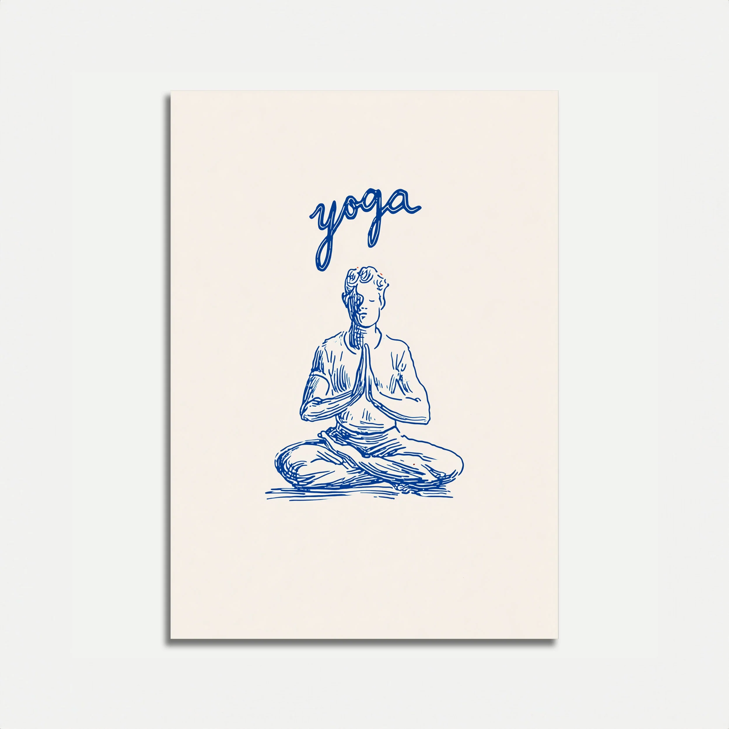 Peaceful Meditation Yoga Poster