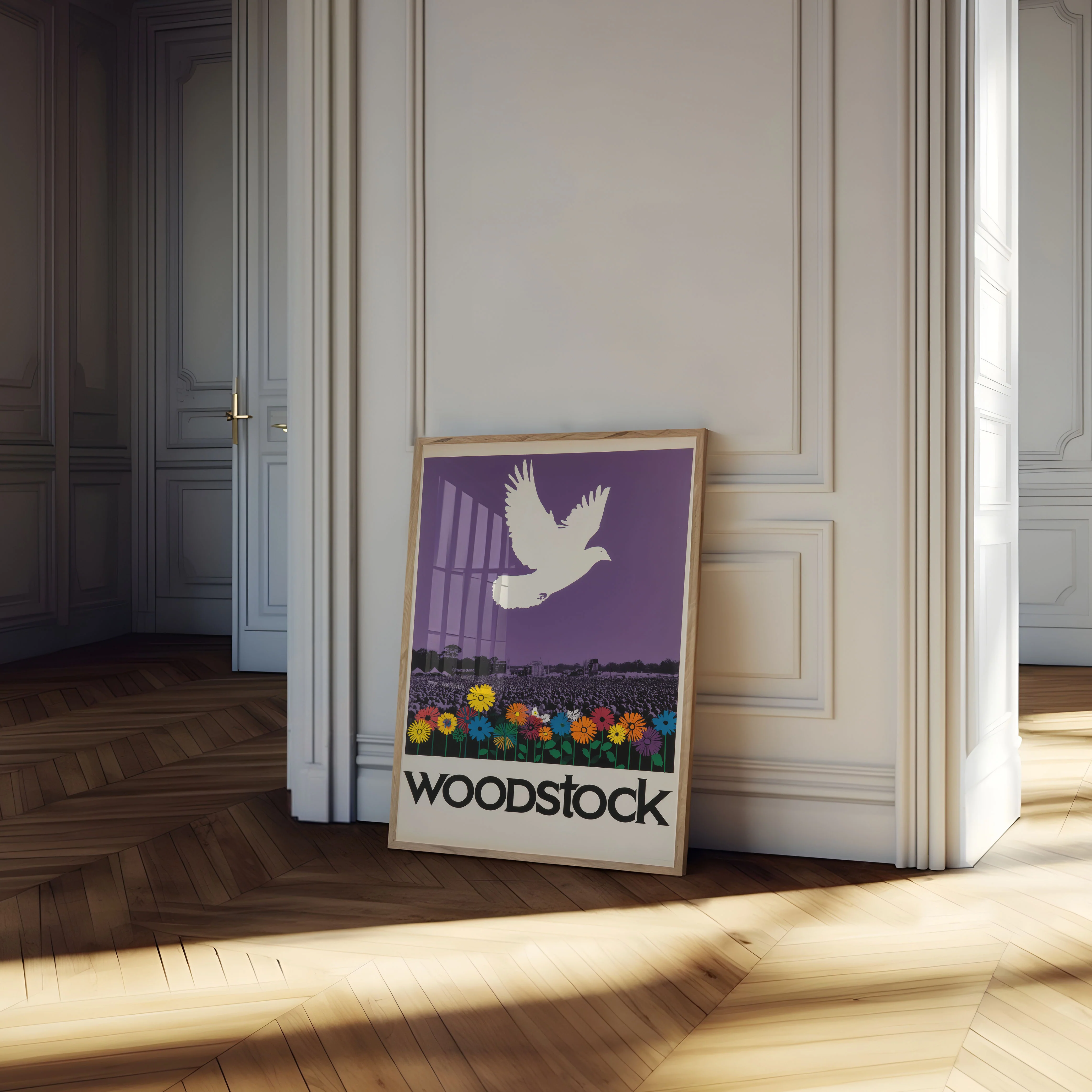 Peaceful Woodstock Music Festival Poster - Image 4