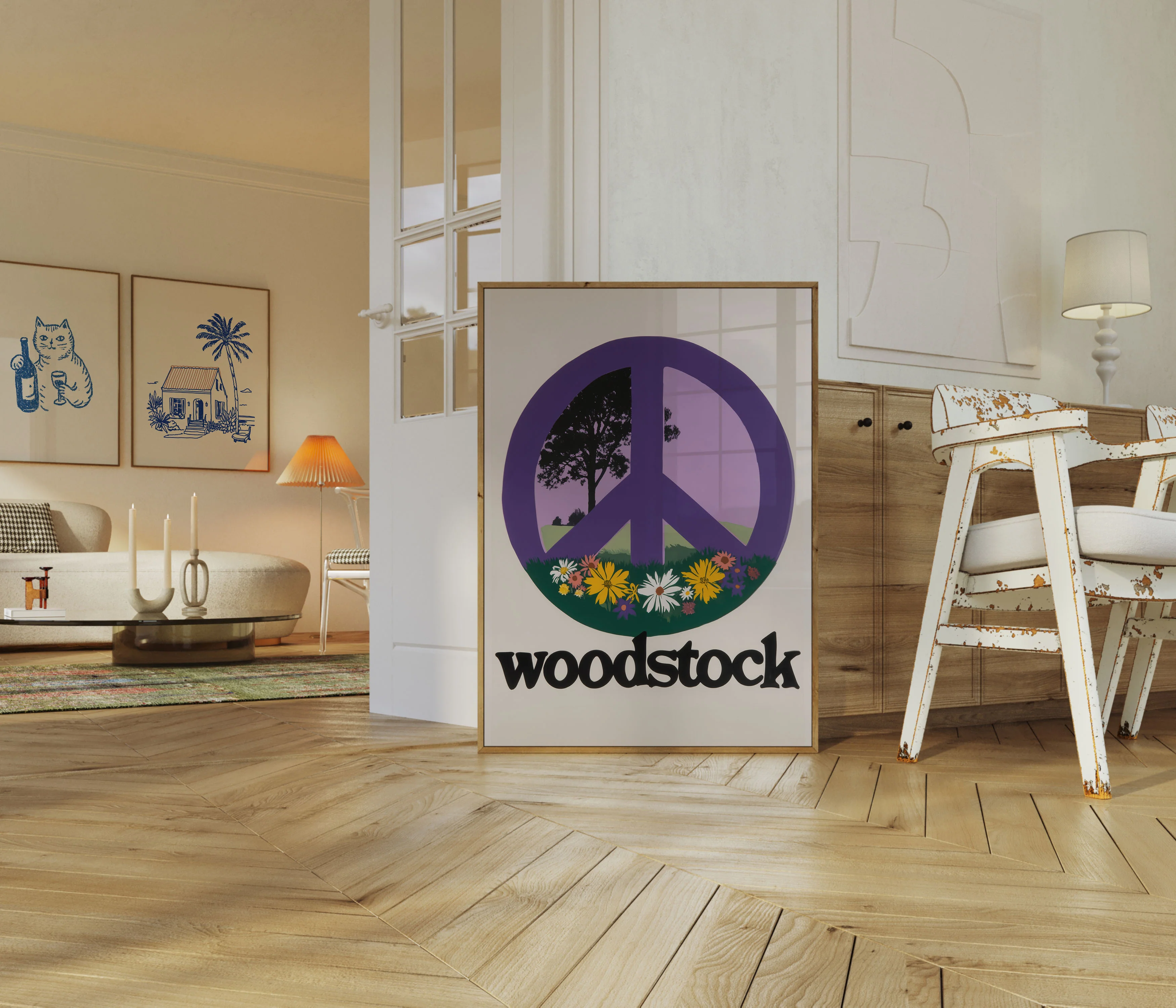 Peaceful Woodstock Music Poster - Image 5