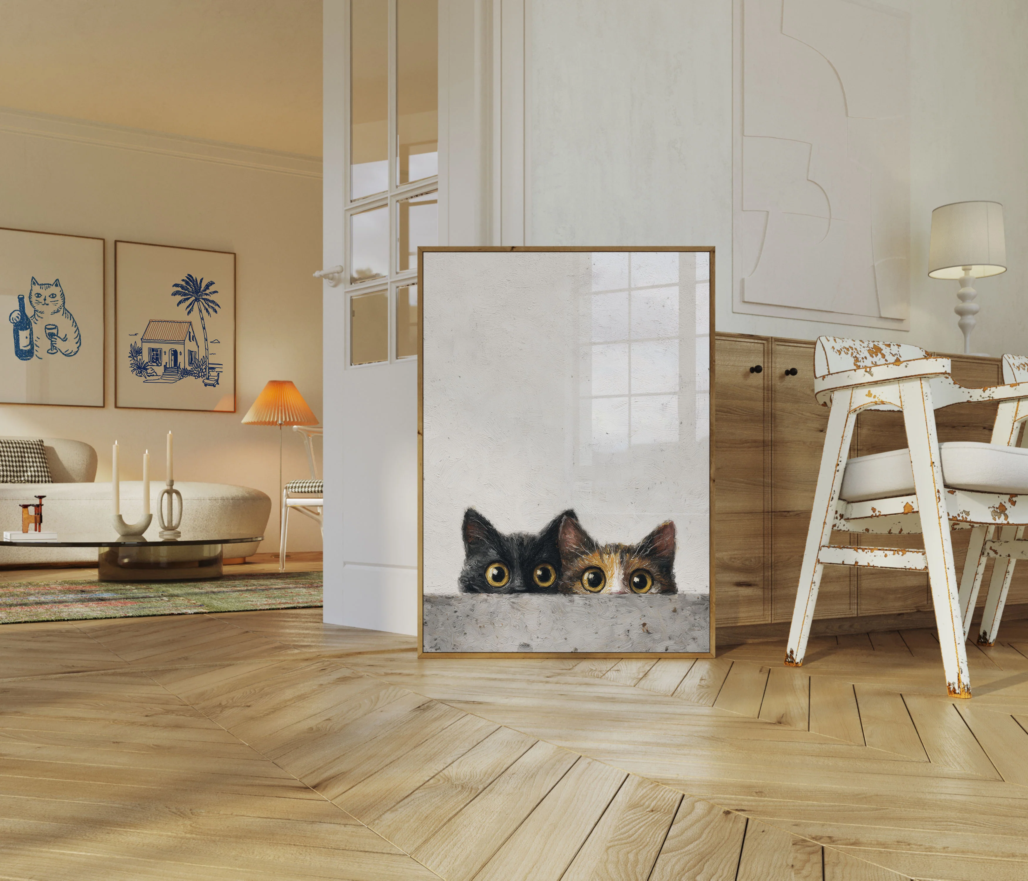 Peeking Cats Eyes Poster - Image 5