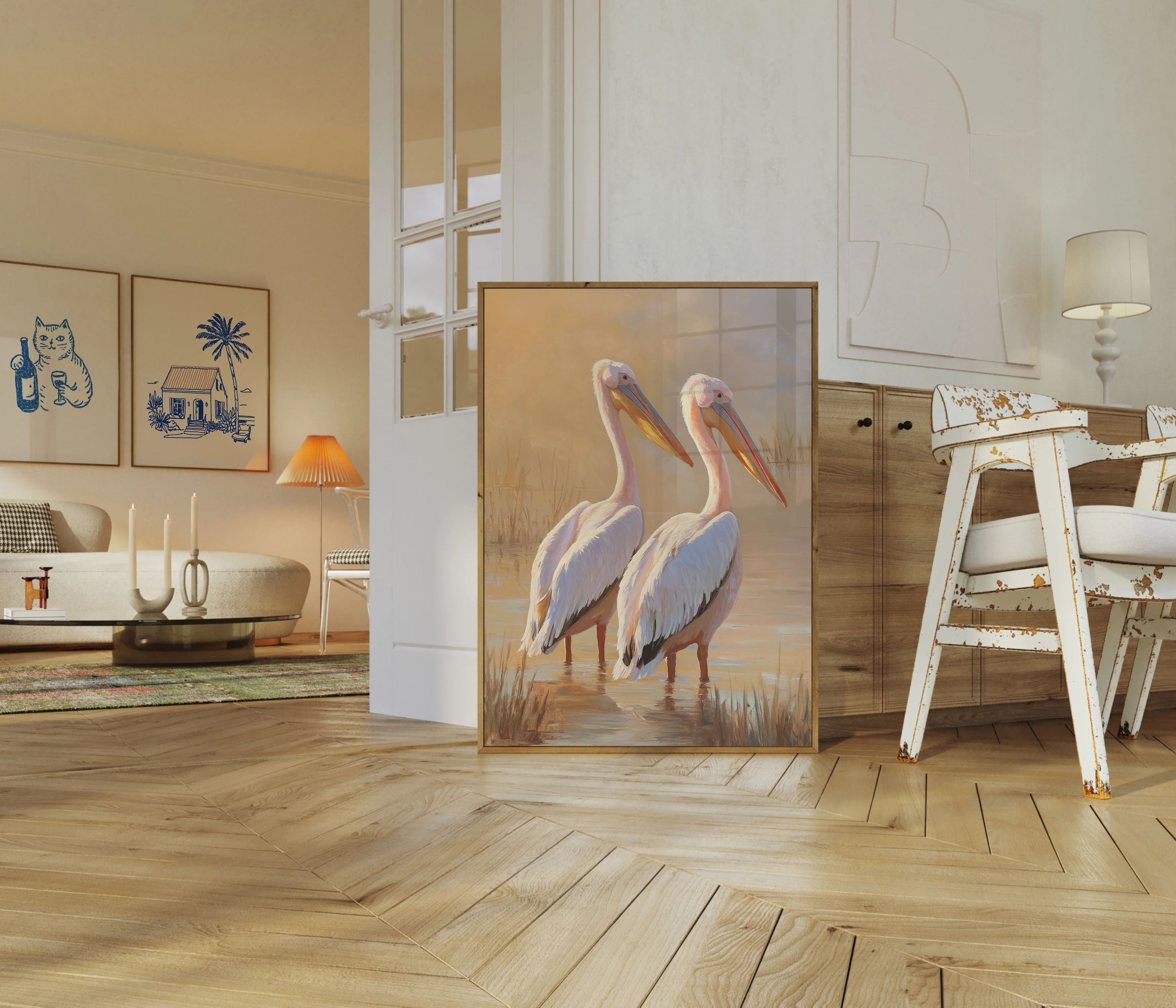 Pelicans by the Wetlands Poster - Image 5