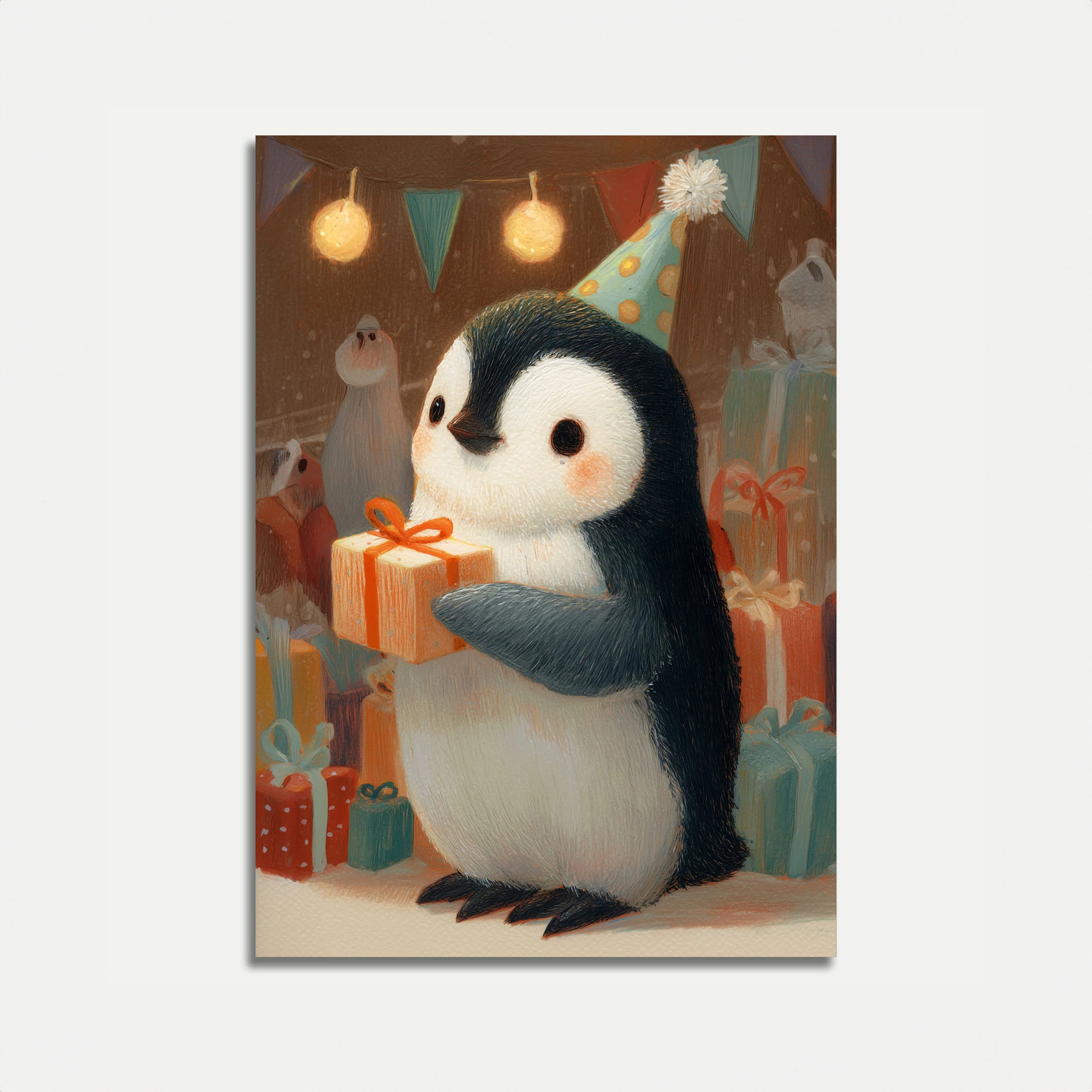 Penguin Birthday Party Poster