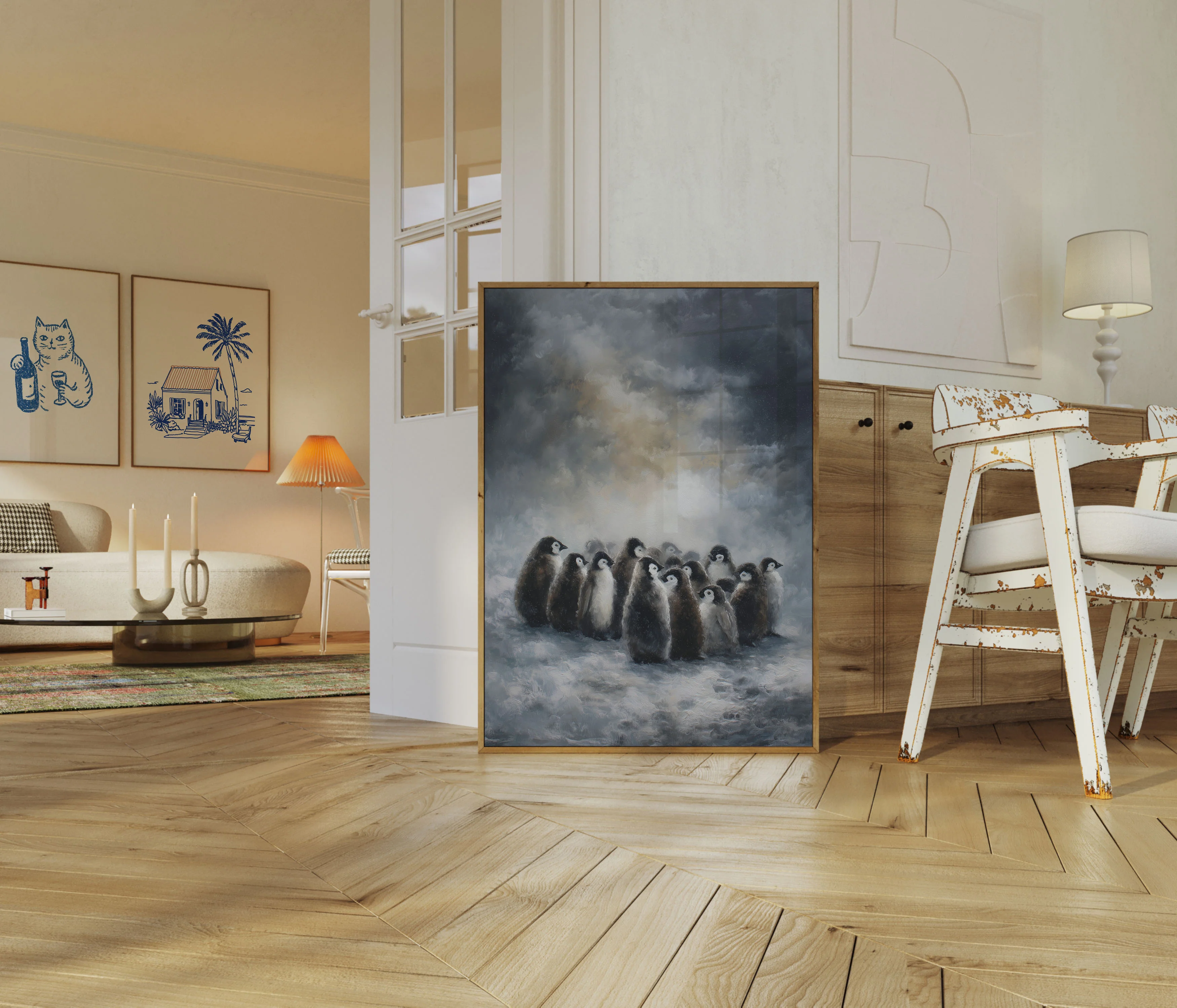 Penguin Chicks in Snow Poster - Image 5