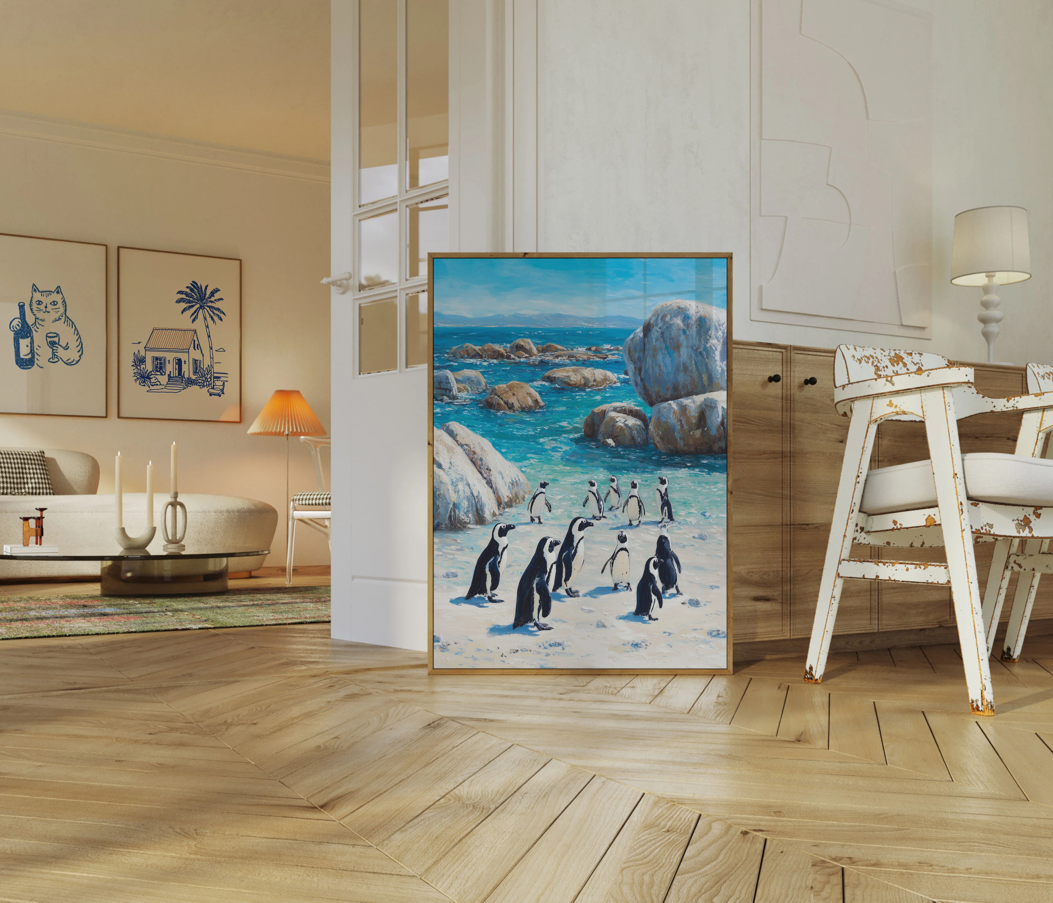 Penguins on the Beach Poster - Image 5
