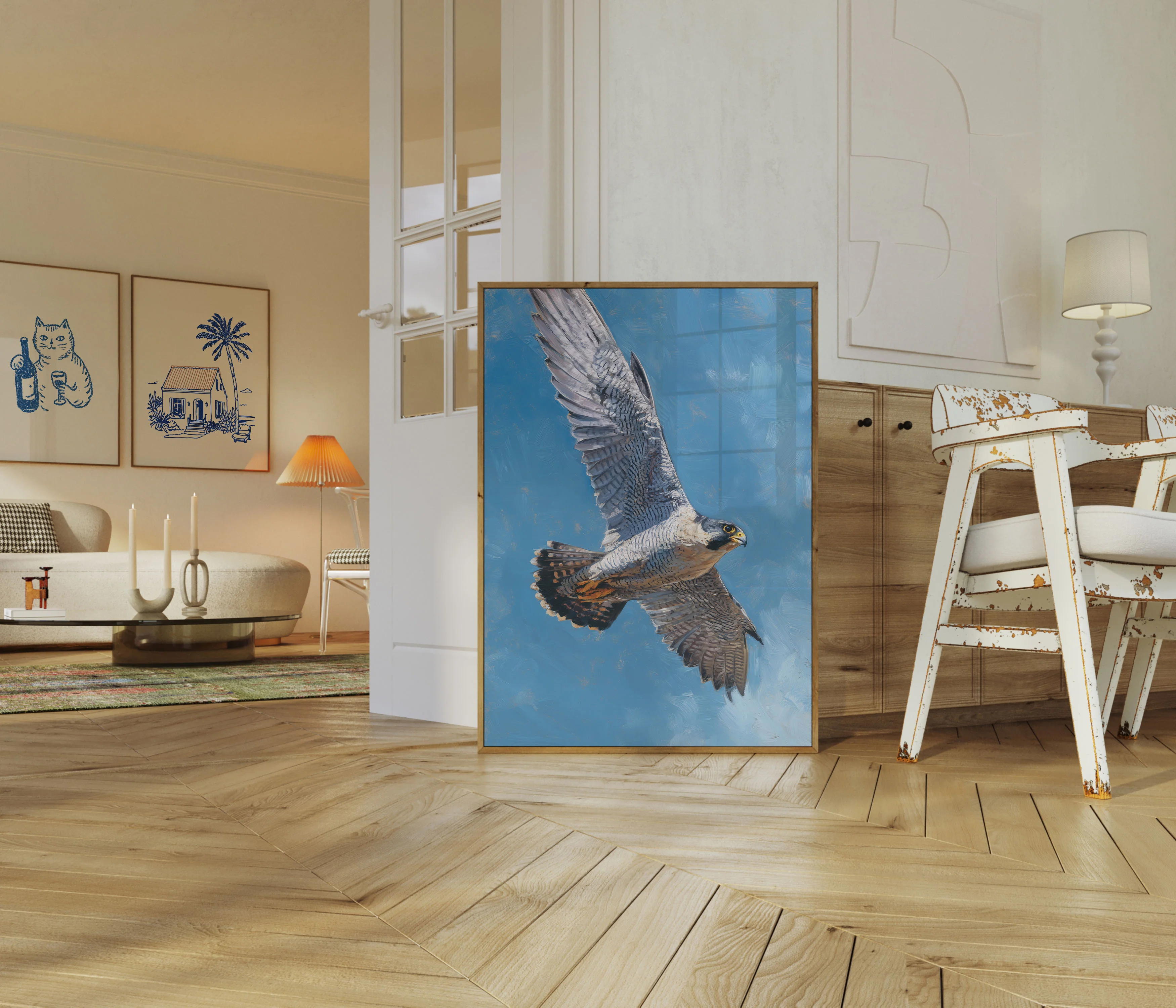 Peregrine Falcon in Flight Poster - Image 5