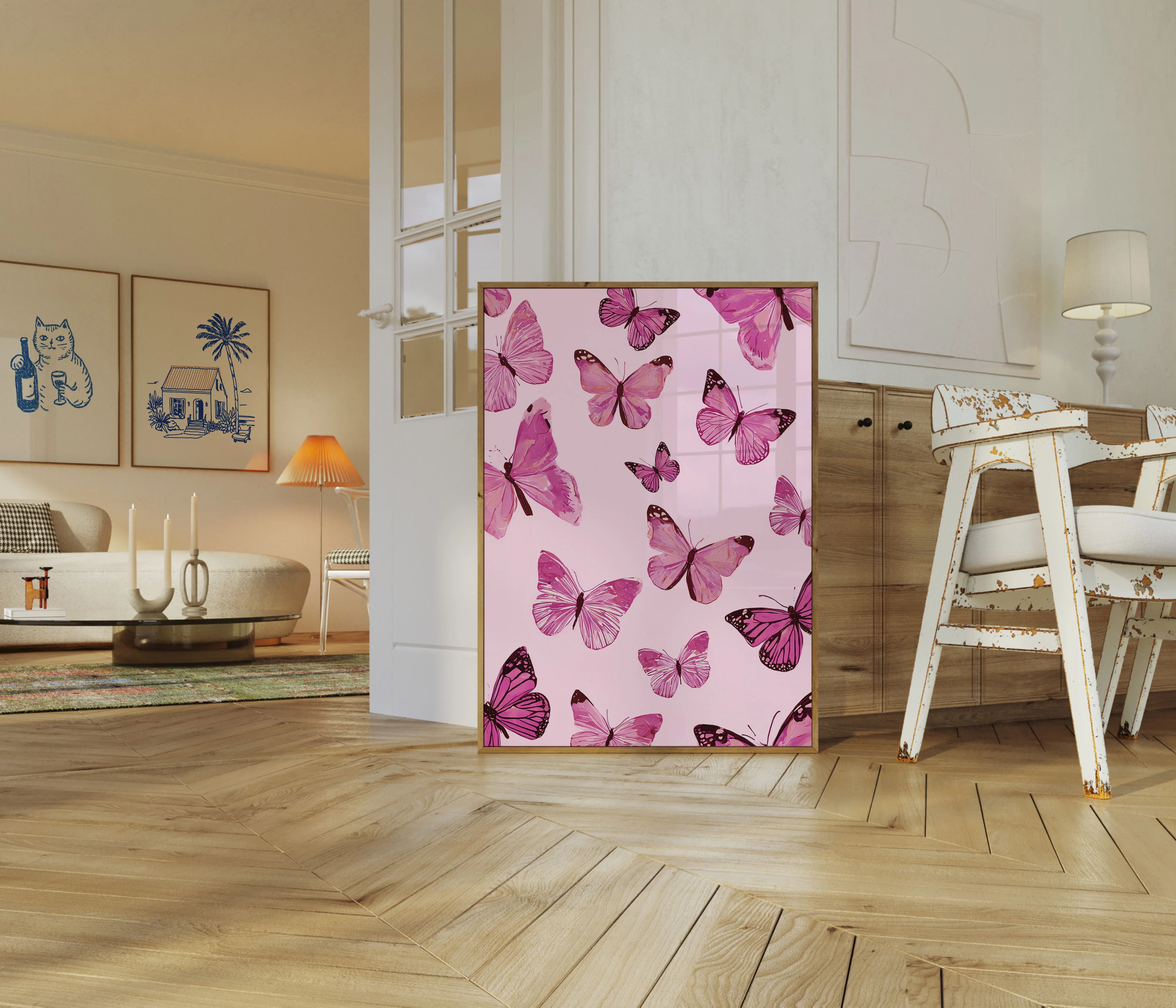Pink Butterfly Dance Poster - Image 5