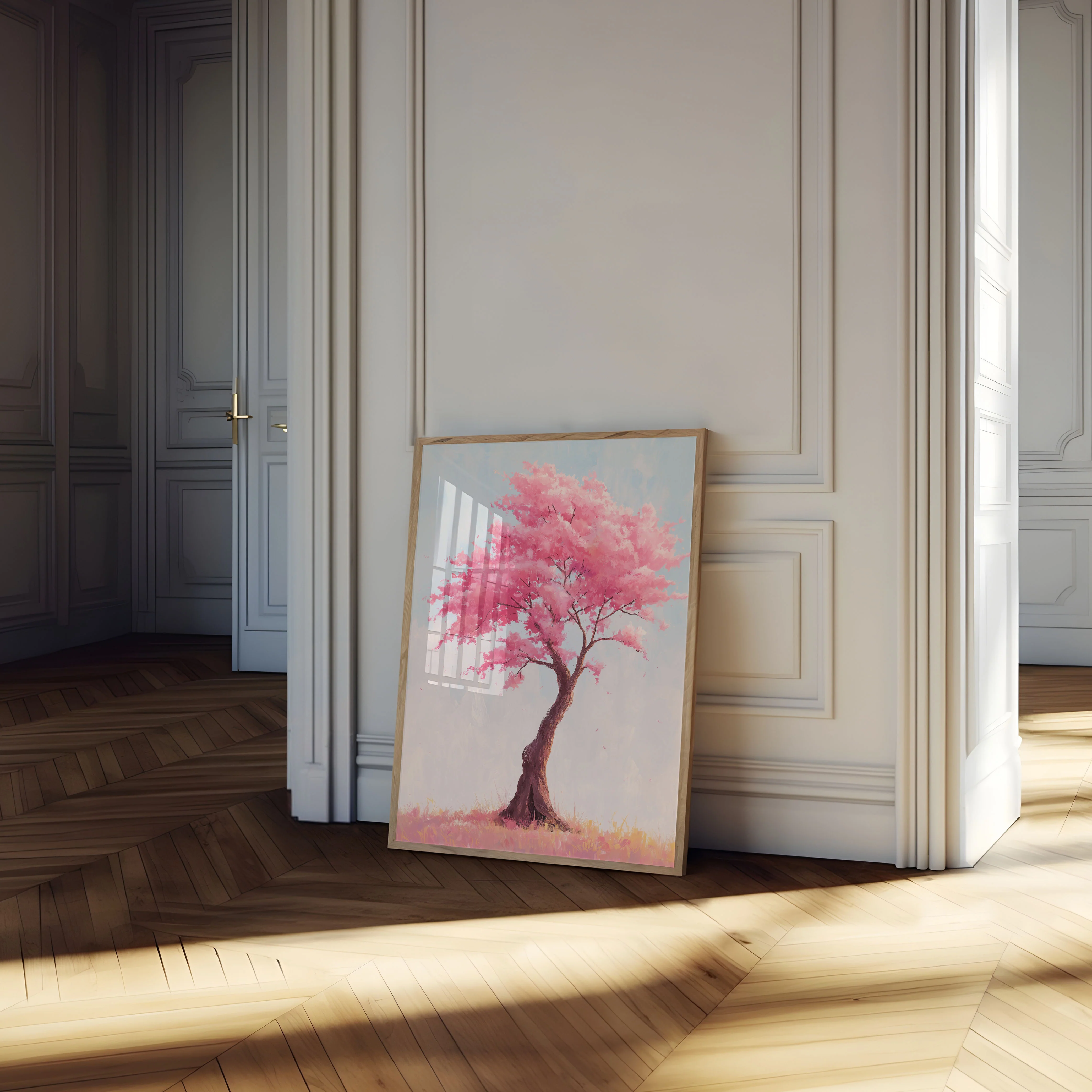 Pink Cherry Blossom Tree Poster - Image 4