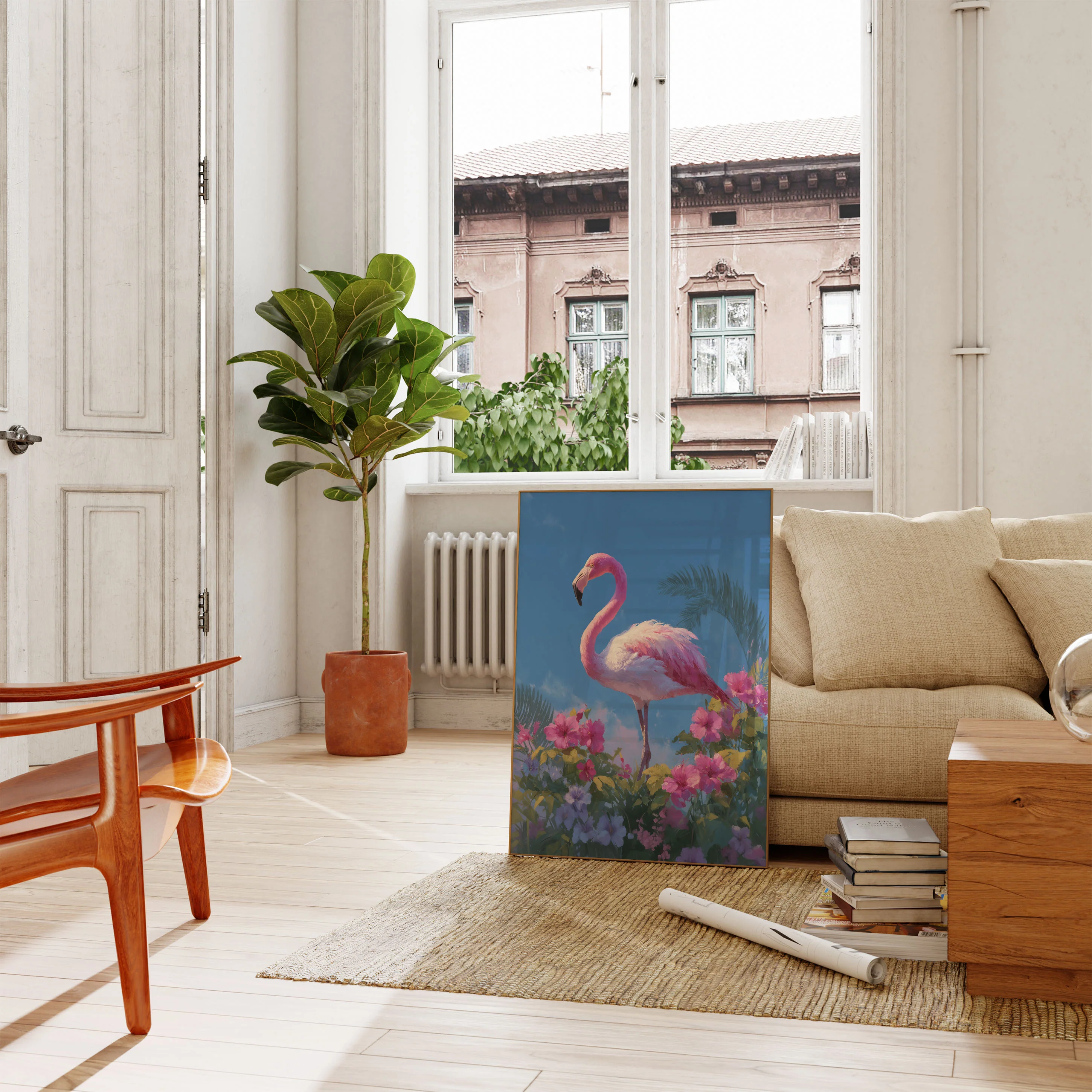 Pink Flamingo Paradise Poster - Image 2