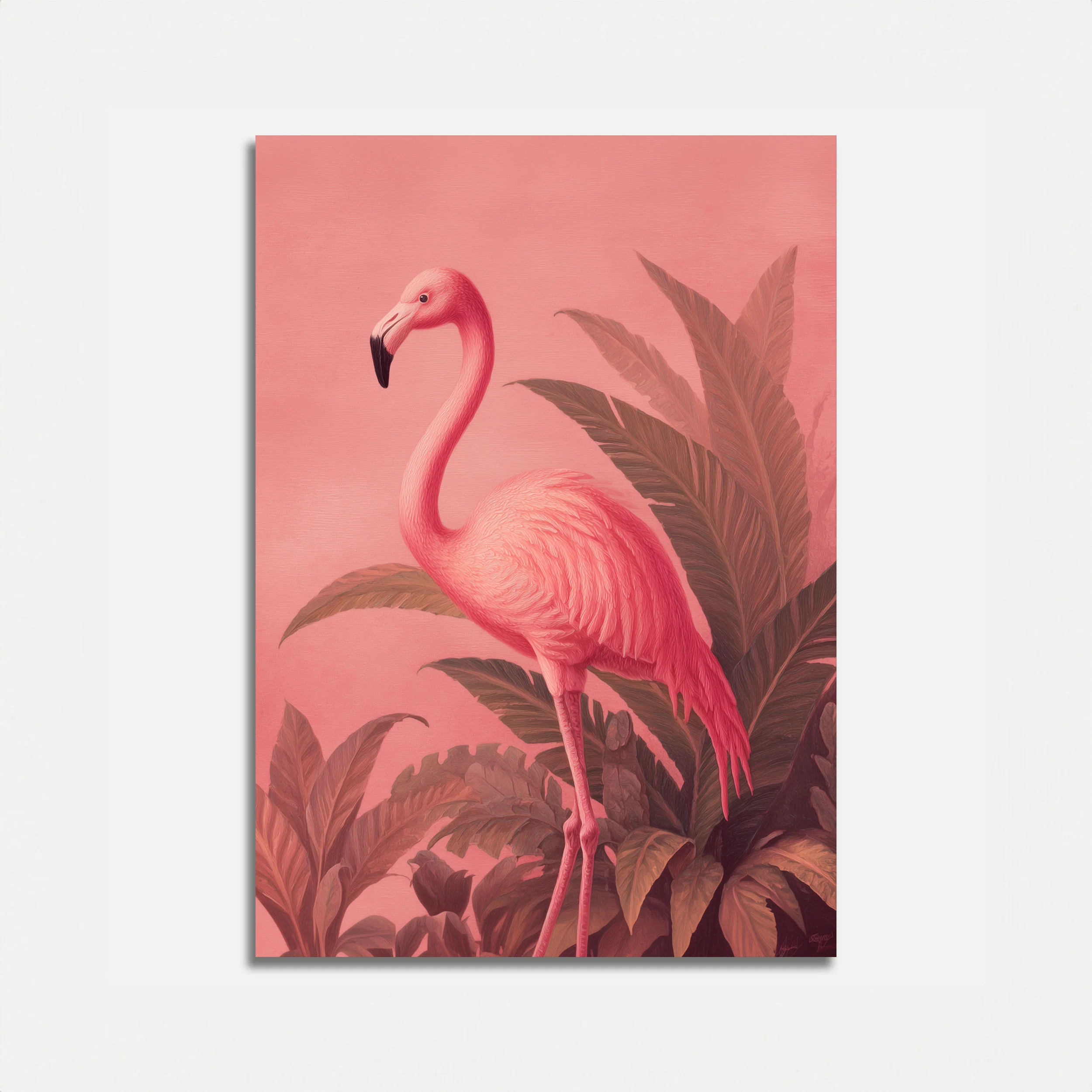 Pink Flamingo Wilderness Poster