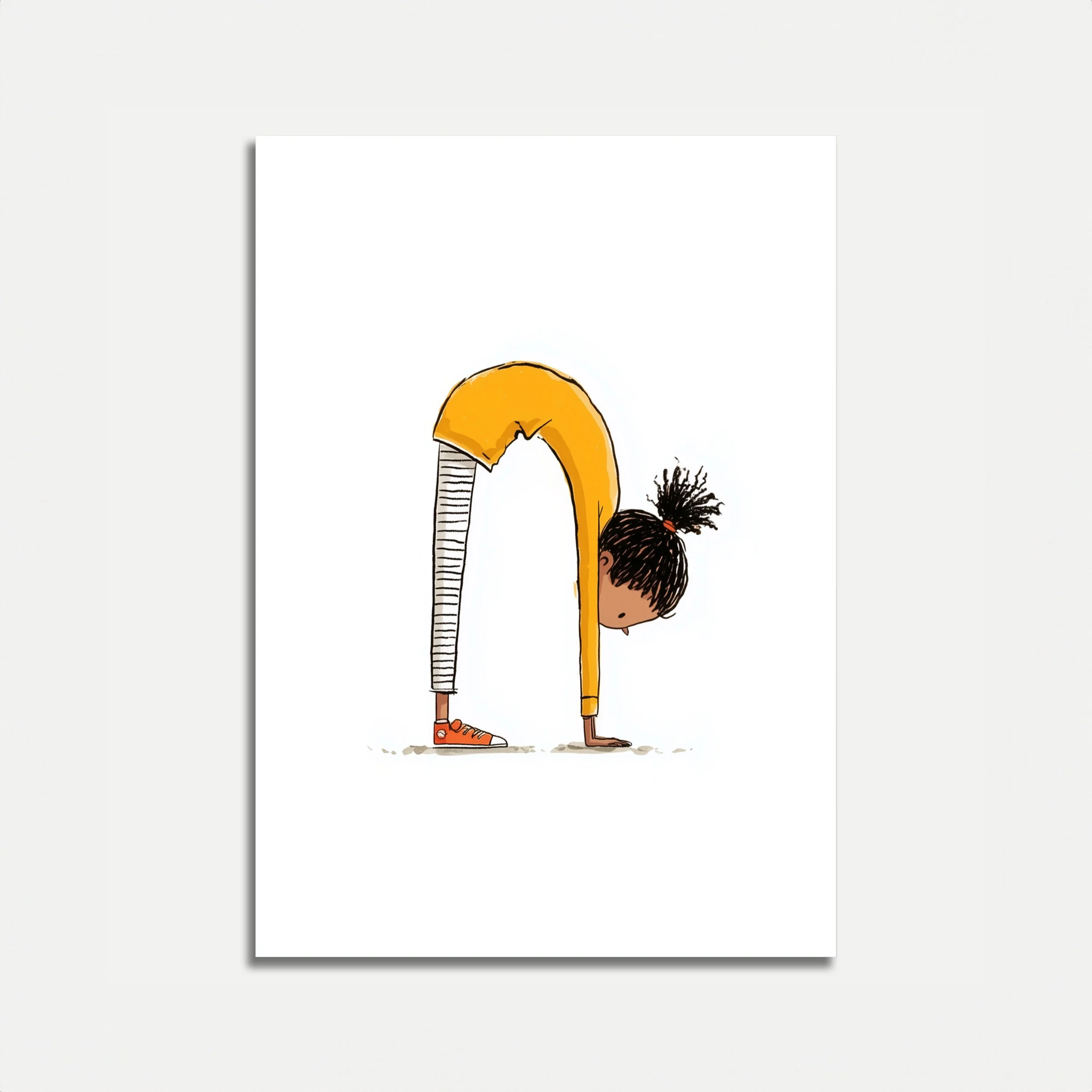 Playful Yoga Stretch Poster
