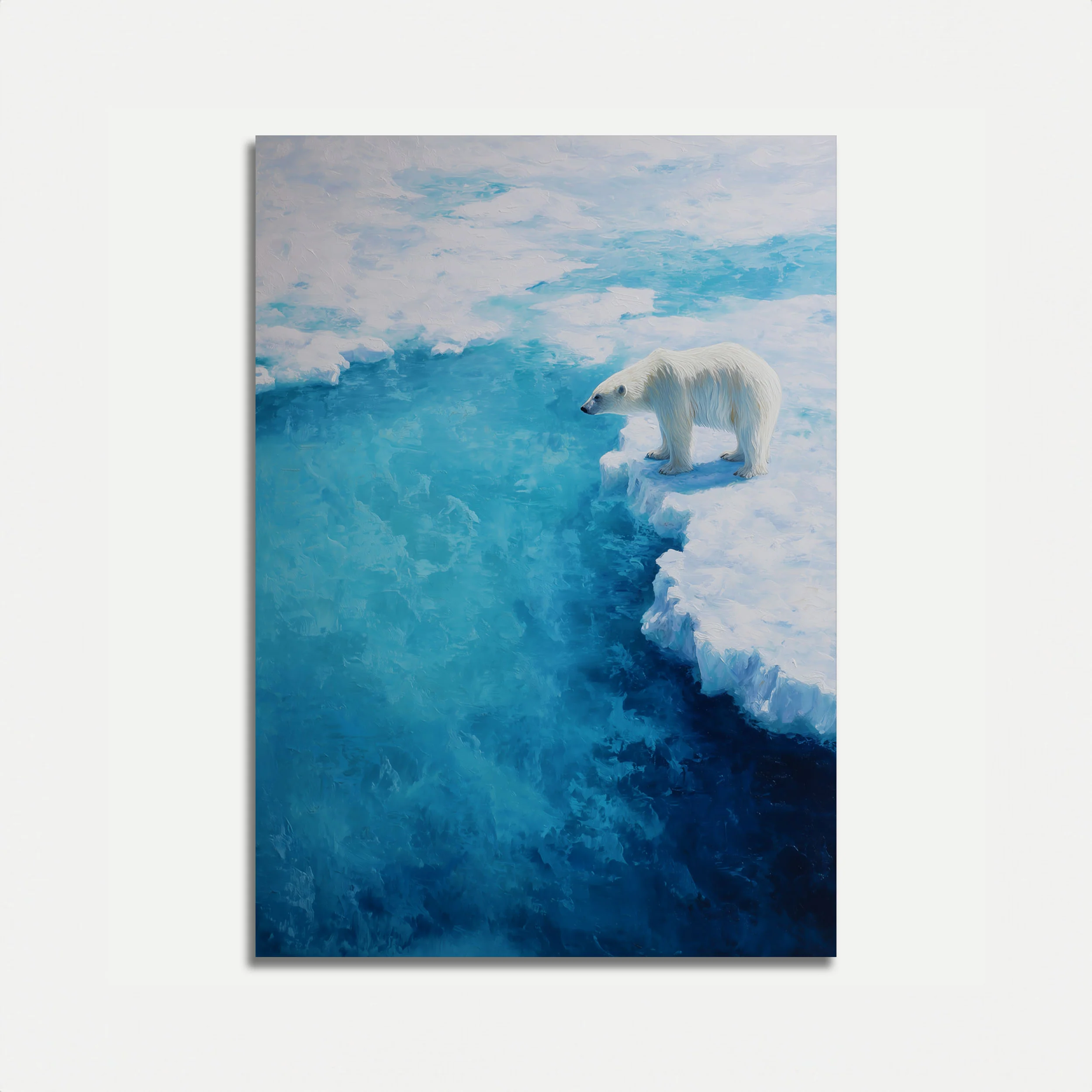 Polar Bear at Ice Edge Poster