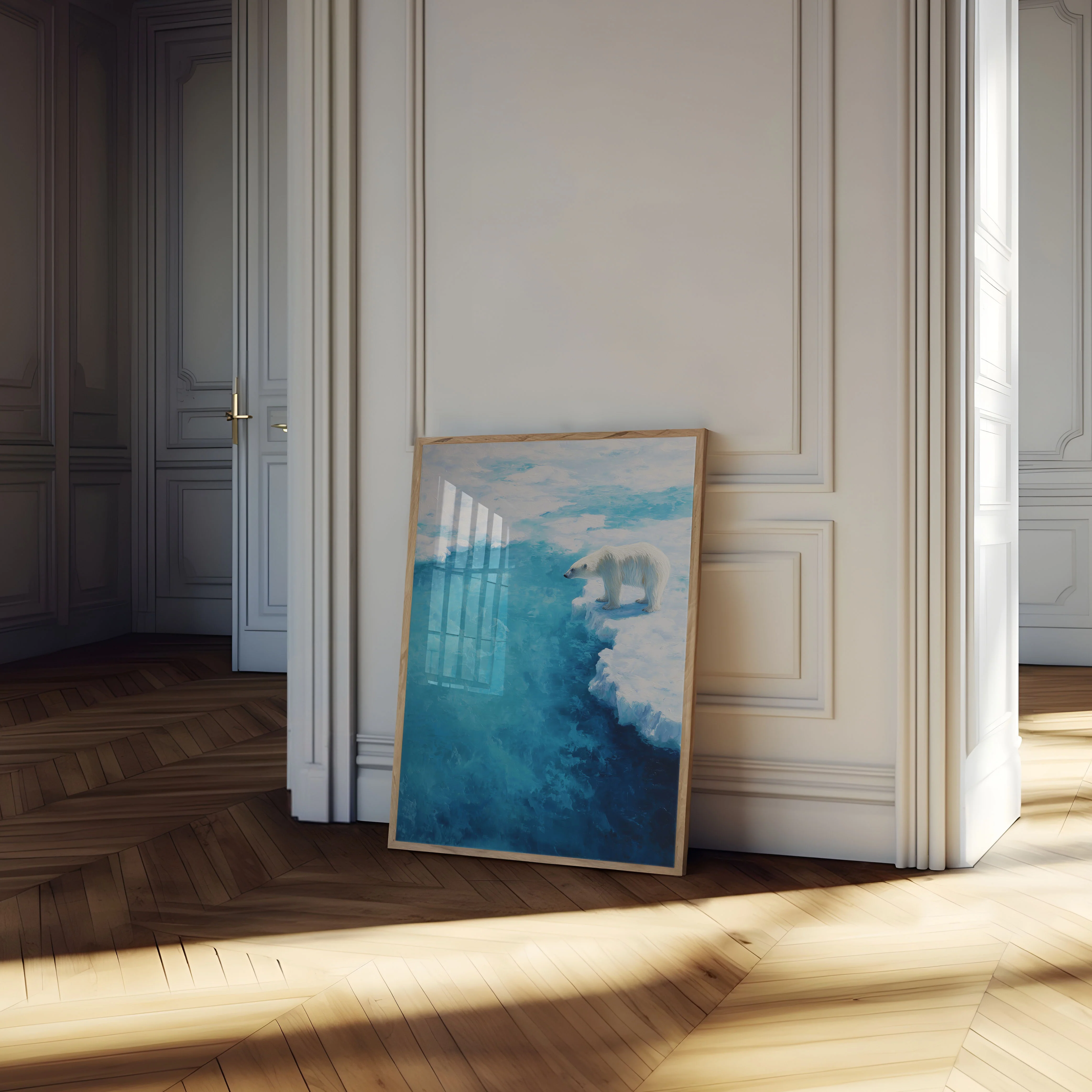Polar Bear at Ice Edge Poster - Image 4