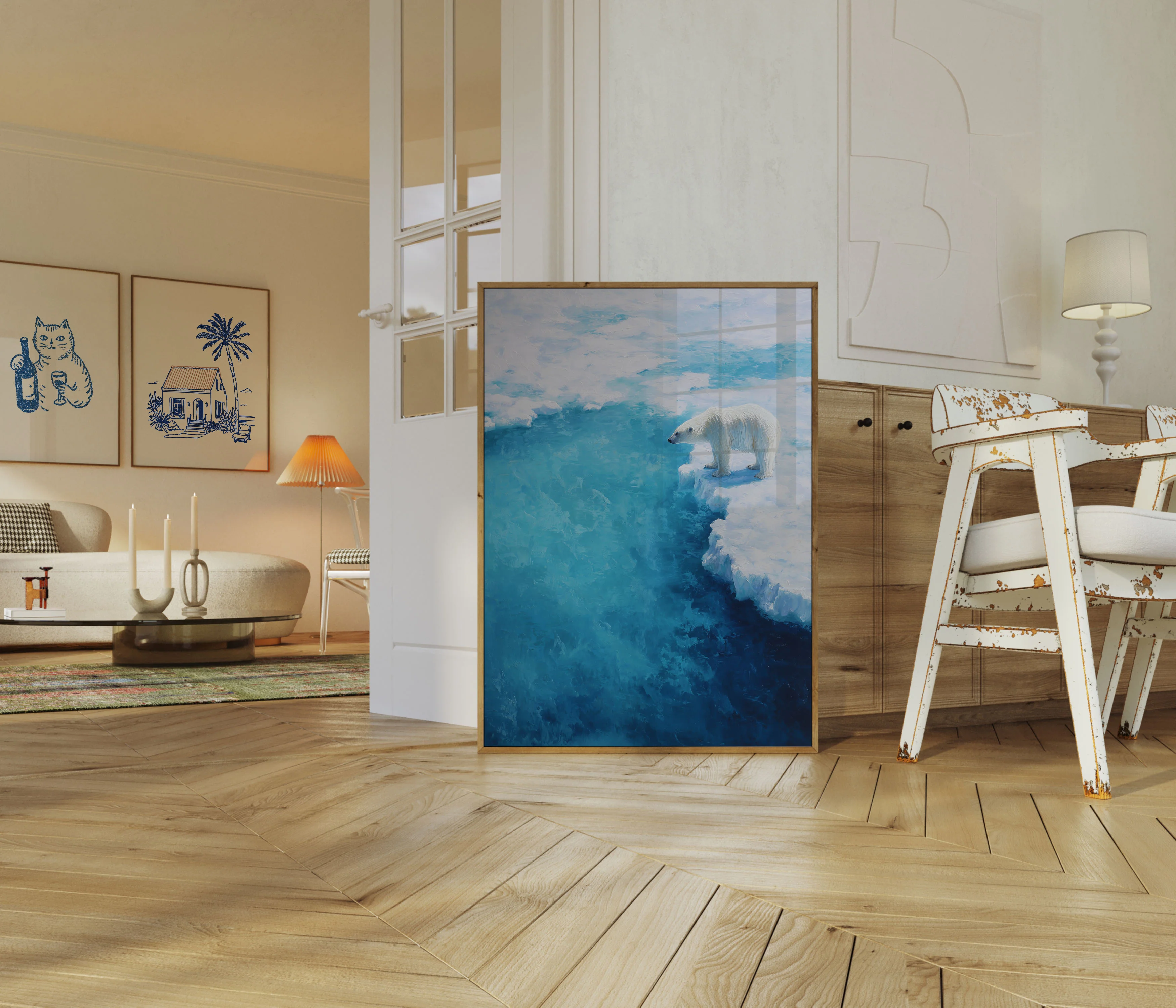 Polar Bear at Ice Edge Poster - Image 5