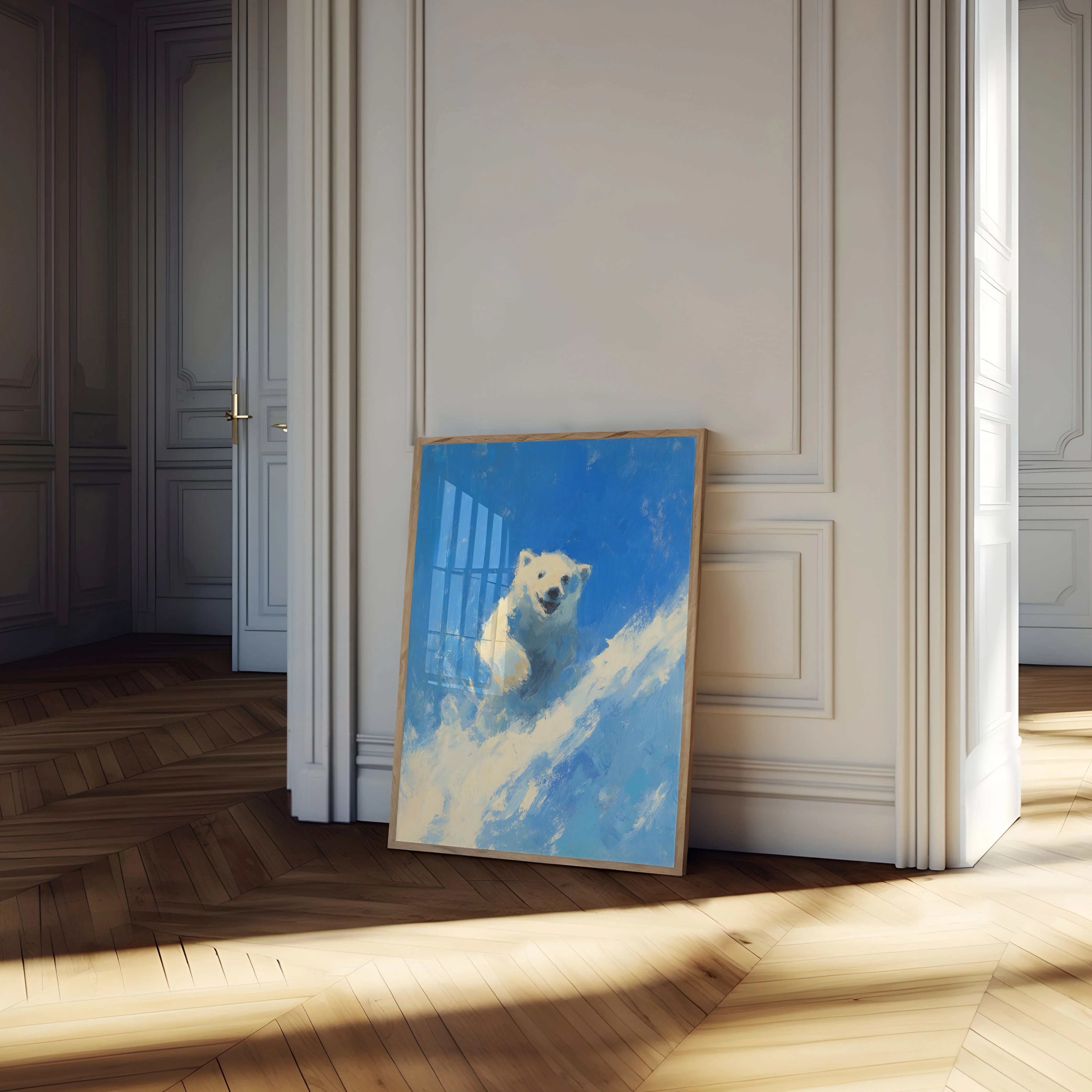 Polar Bear in Snow Poster - Image 4