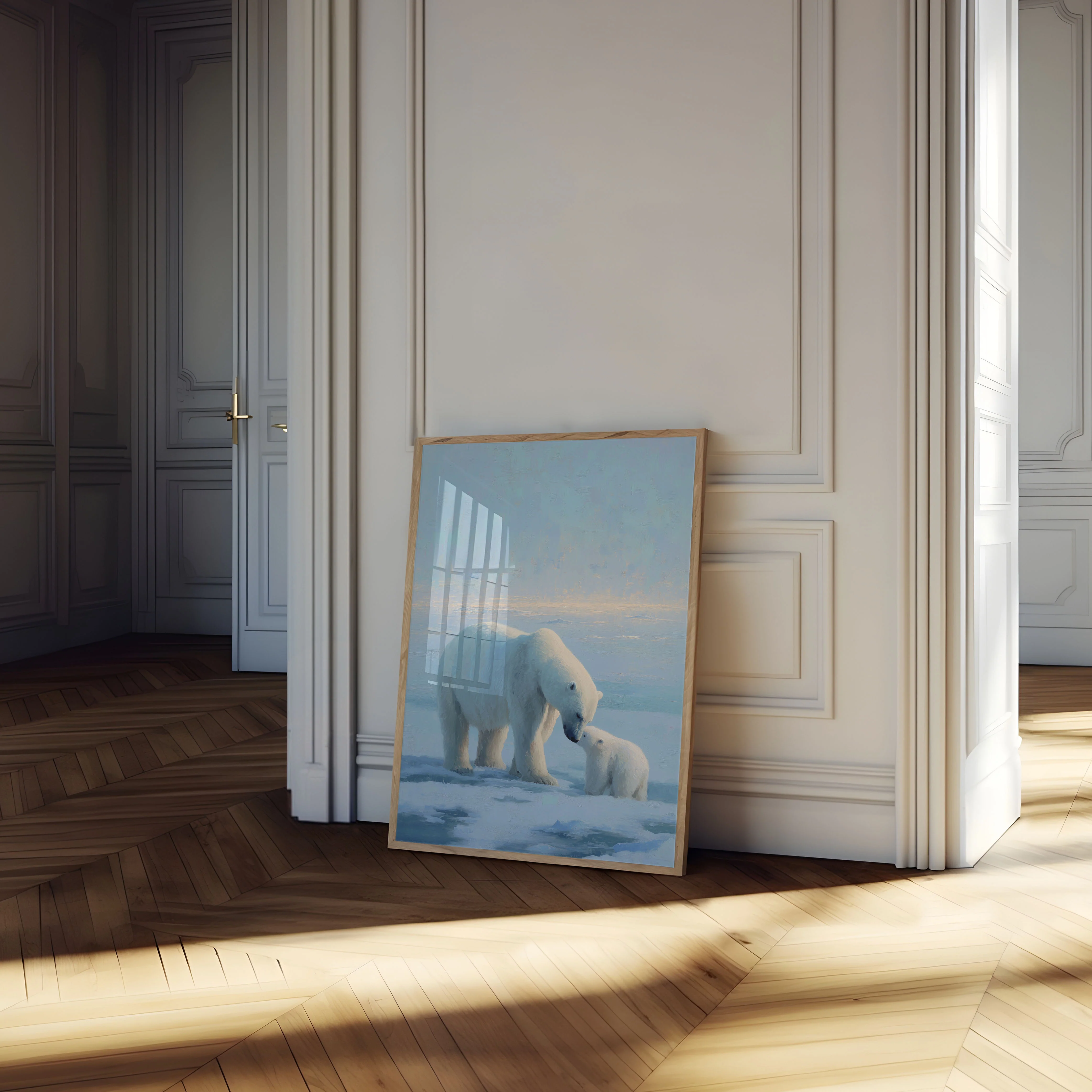 Polar Bear Mother and Cub Poster - Image 4