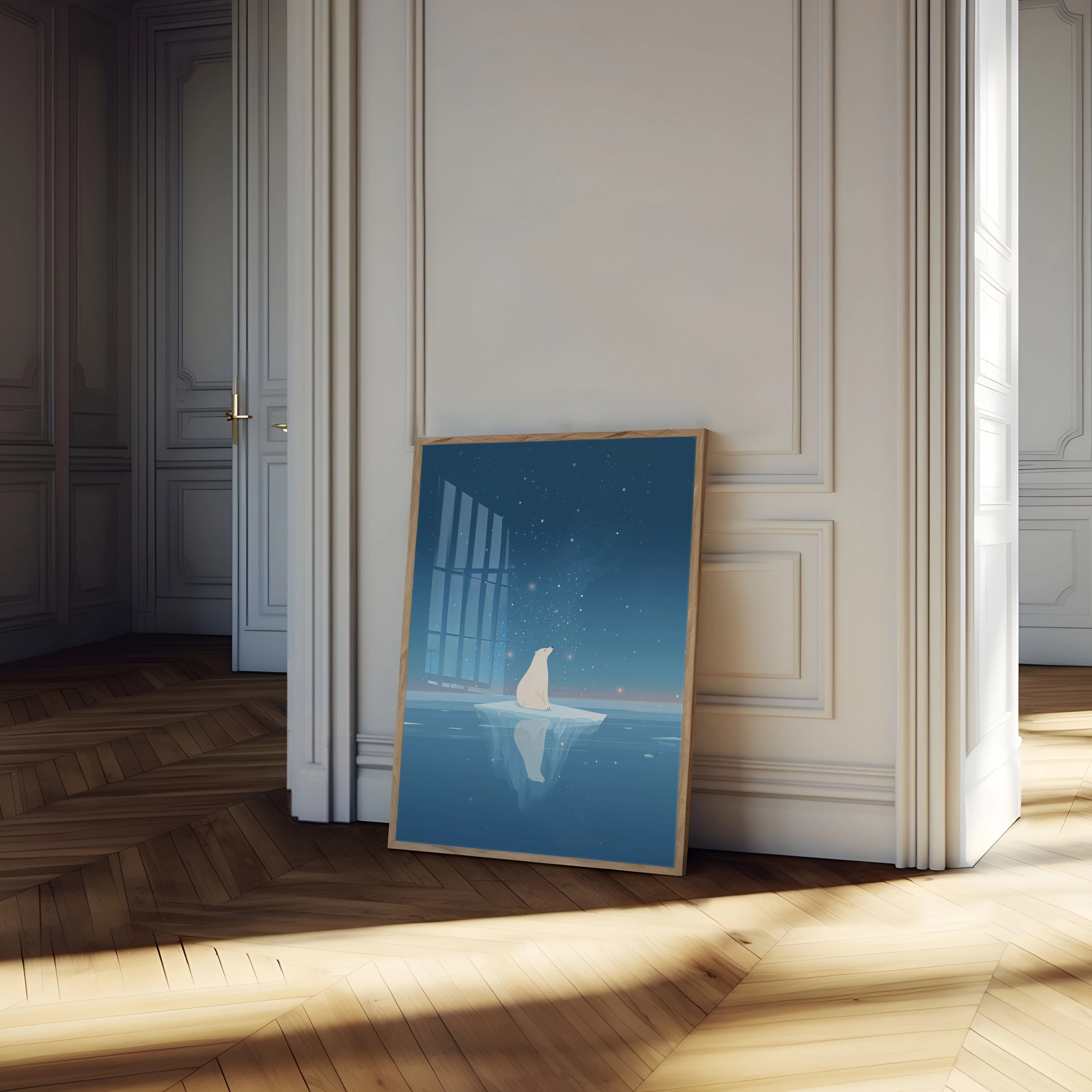 Polar Bear on Iceberg Poster - Image 4