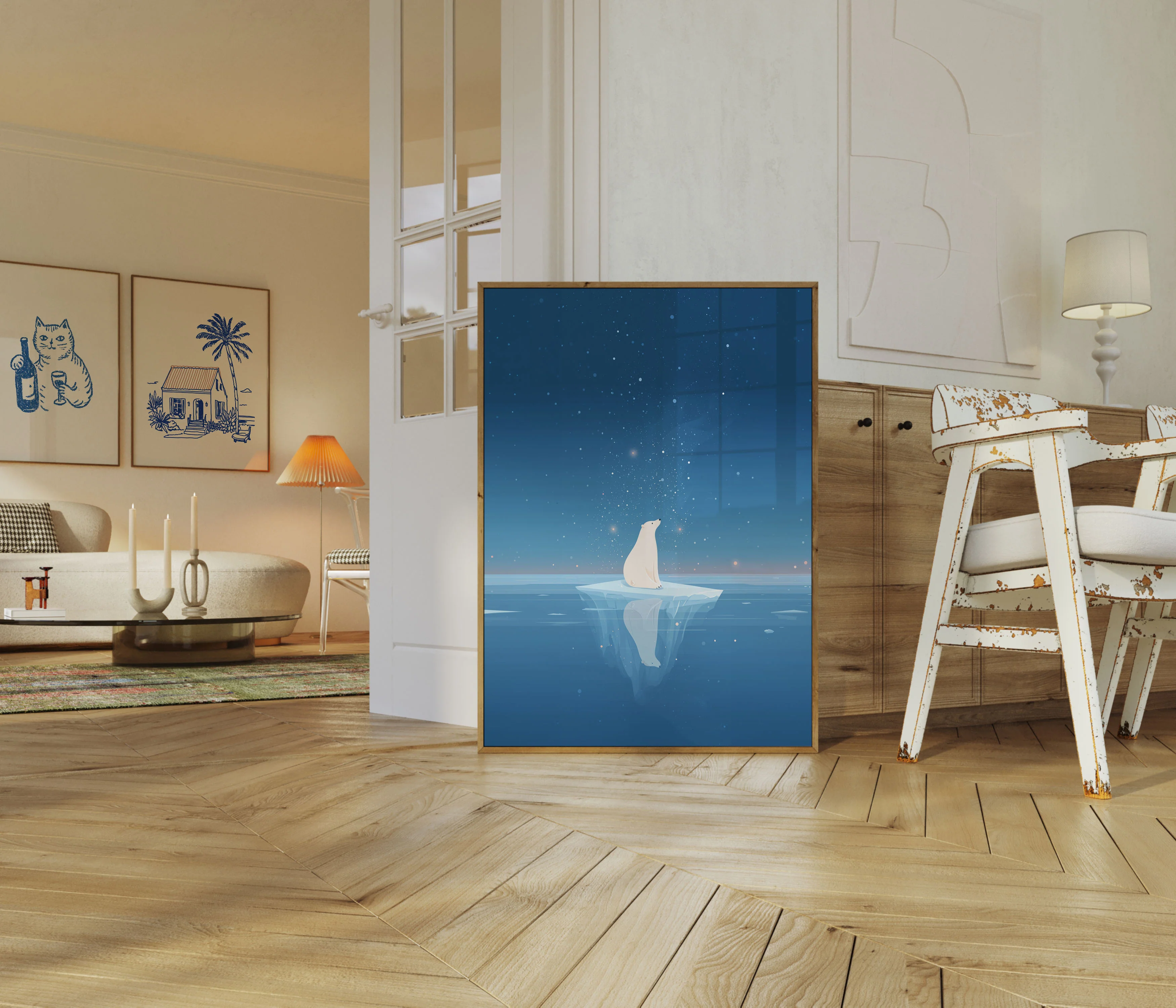 Polar Bear on Iceberg Poster - Image 5