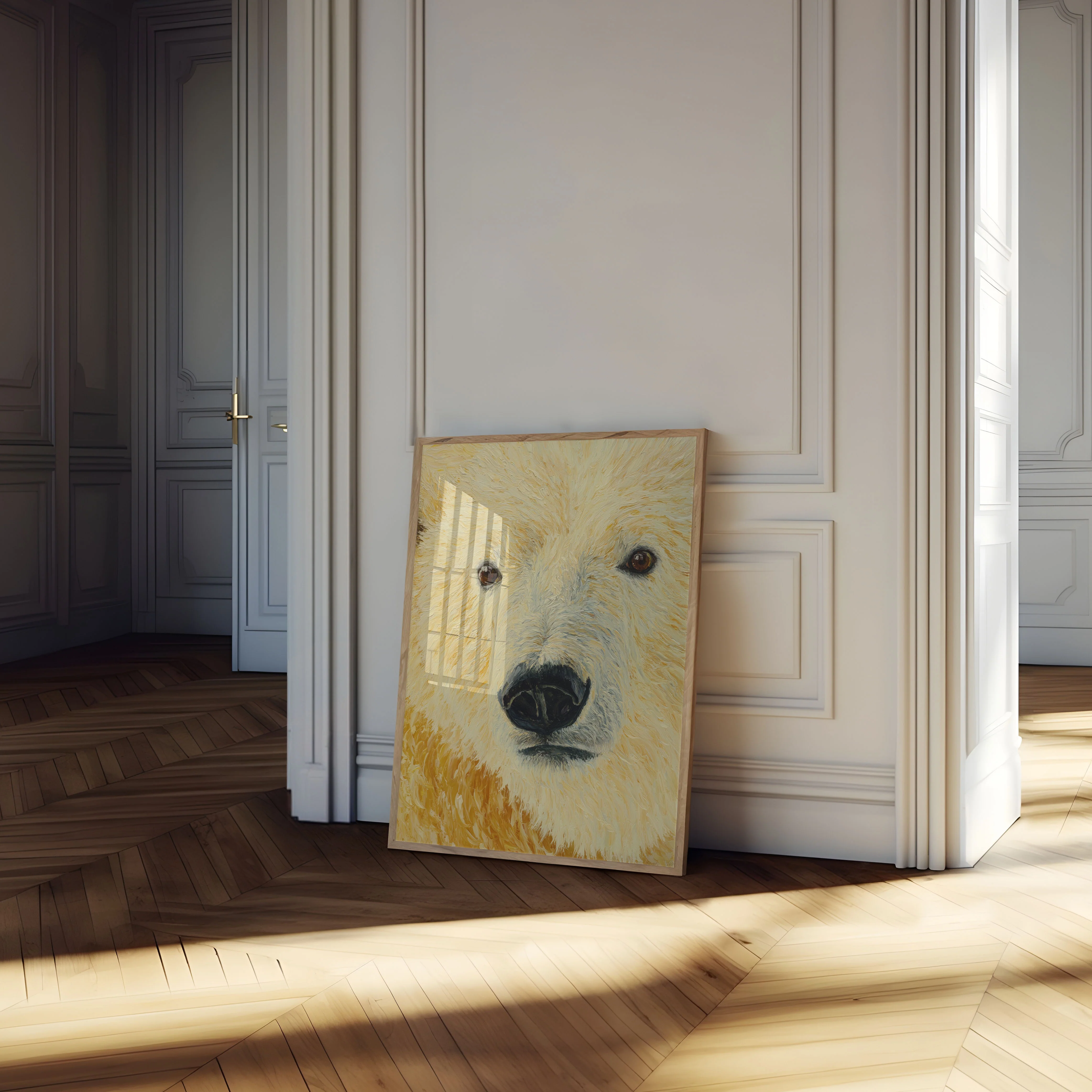 Polar Bear Portrait Close-Up Poster - Image 4
