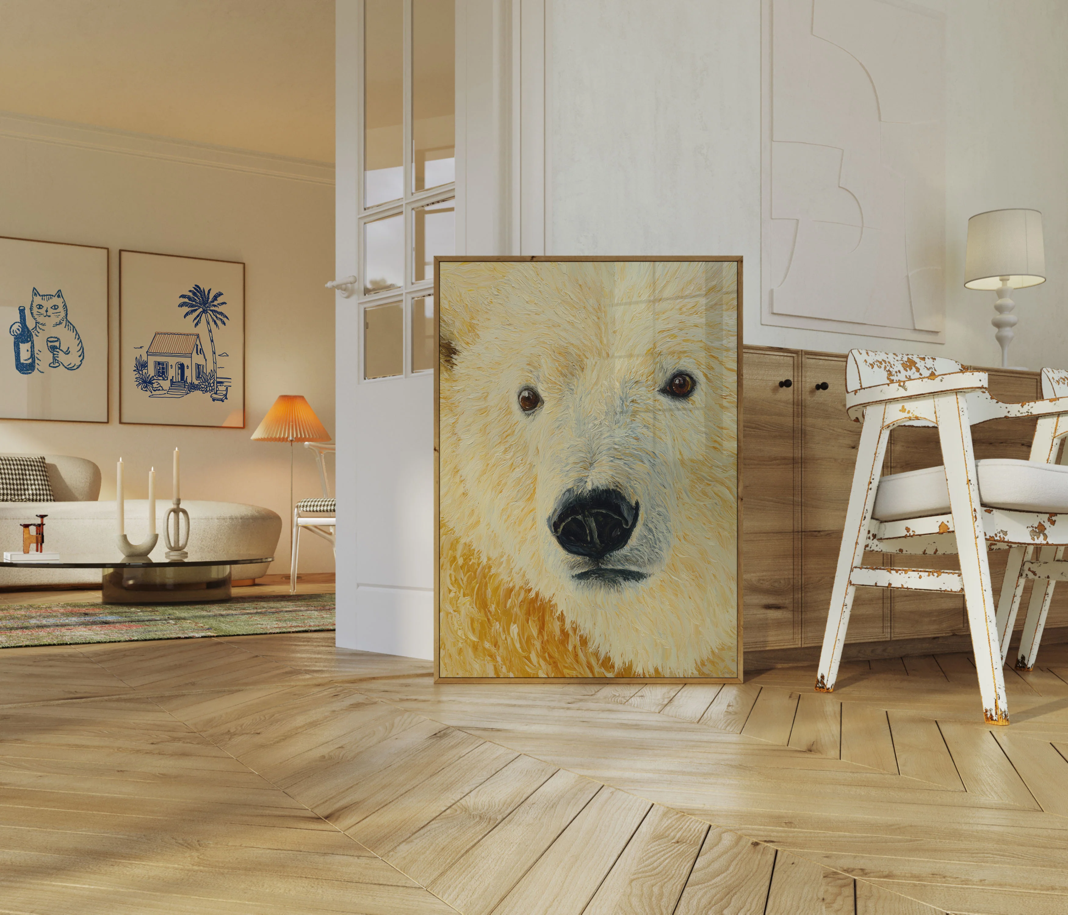 Polar Bear Portrait Close-Up Poster - Image 5